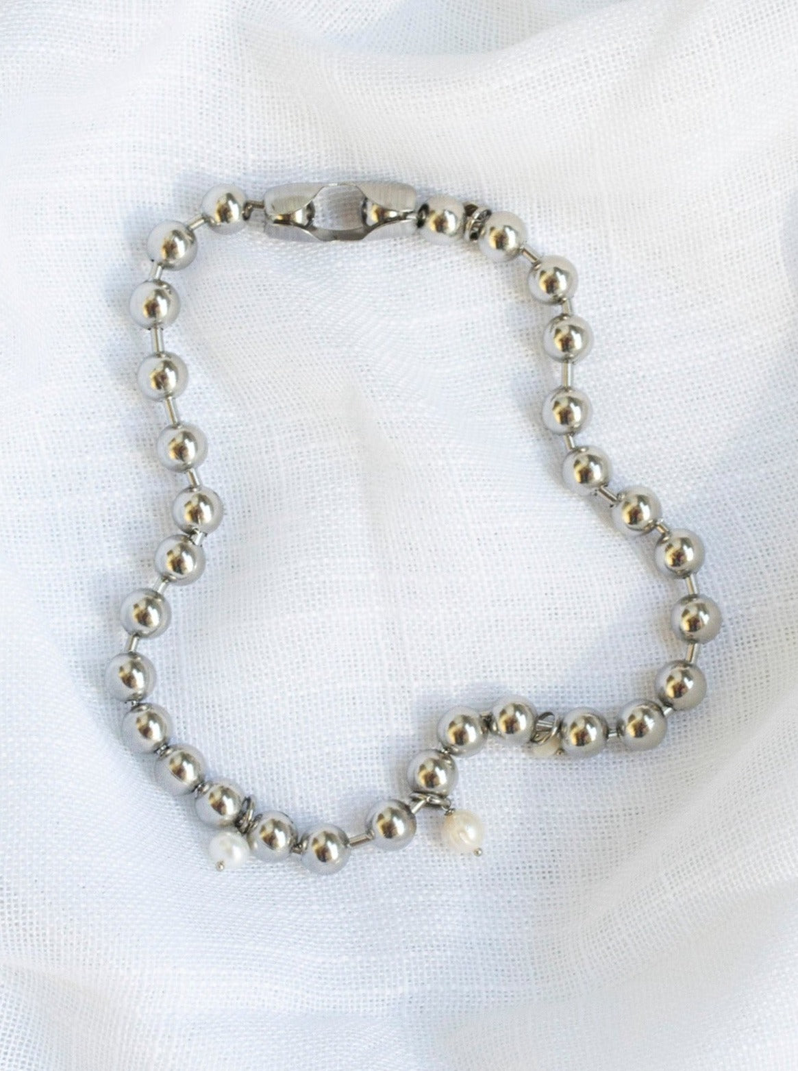 Shop Journal - Dani Pearl Ball Chain Collar