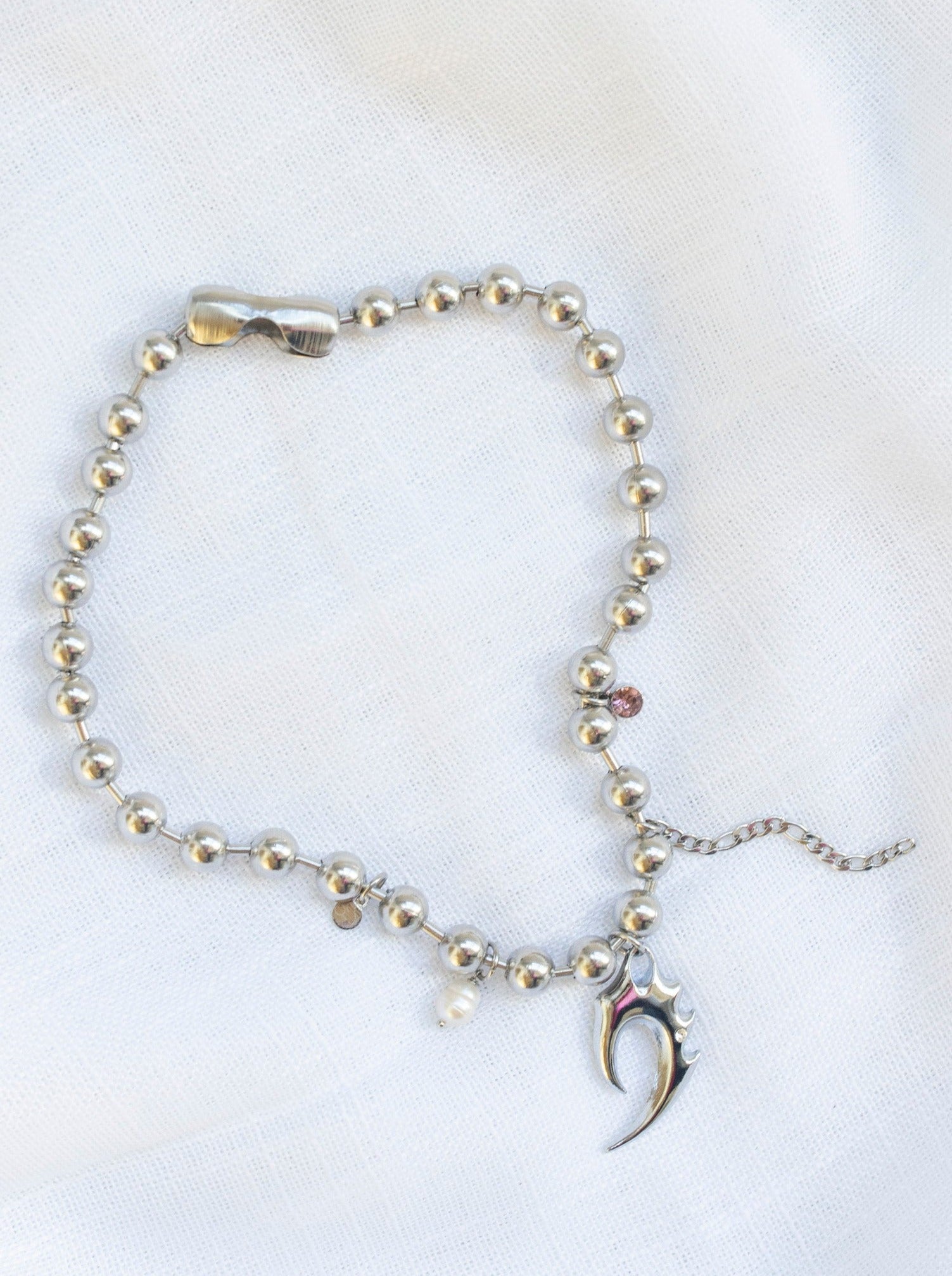 Shop Journal - Flame Jumbo Ball Chain Collar