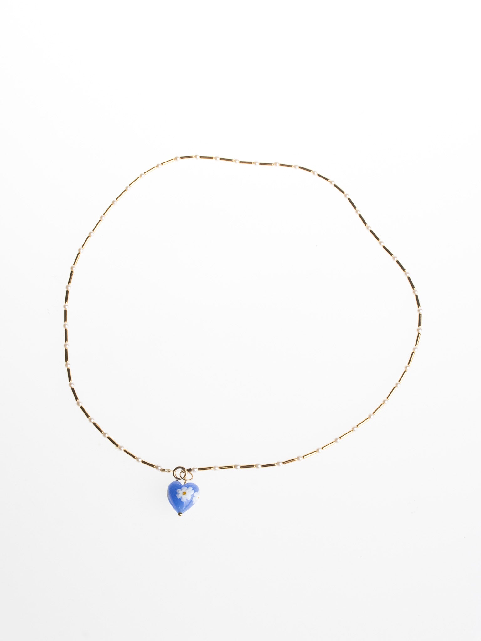 Yam - Blue Posy Necklace