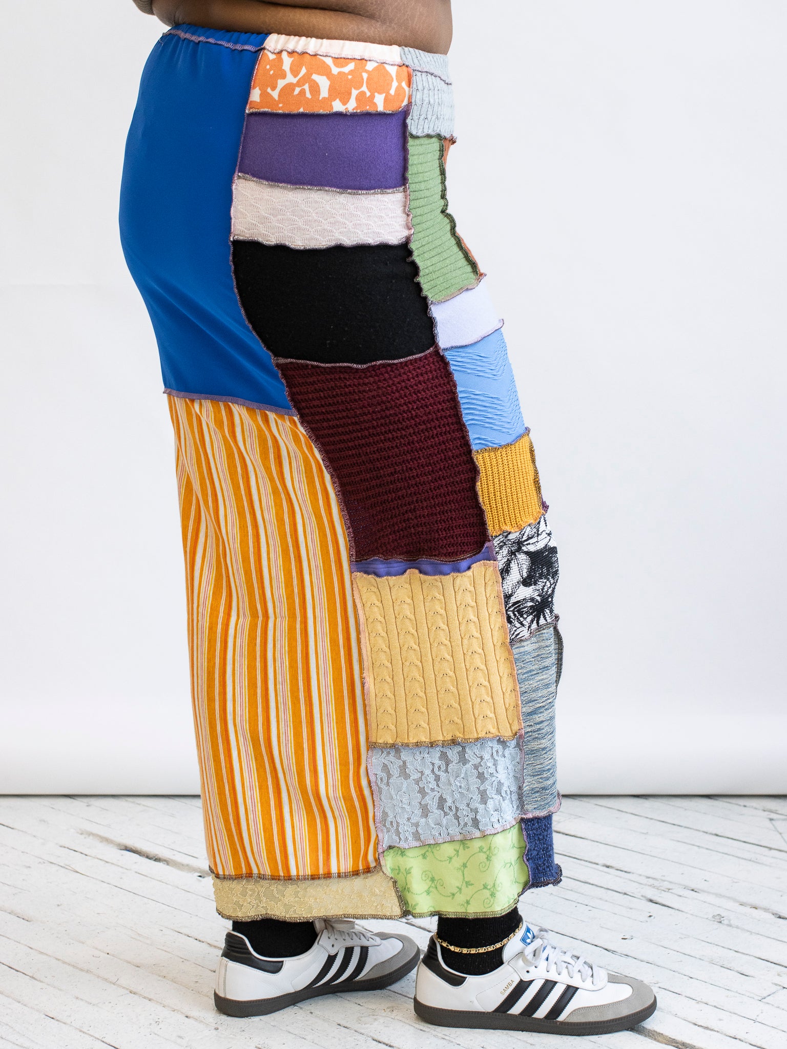 FiOT - Rainbow Patchwork Maxi Skirt (XL/1X)