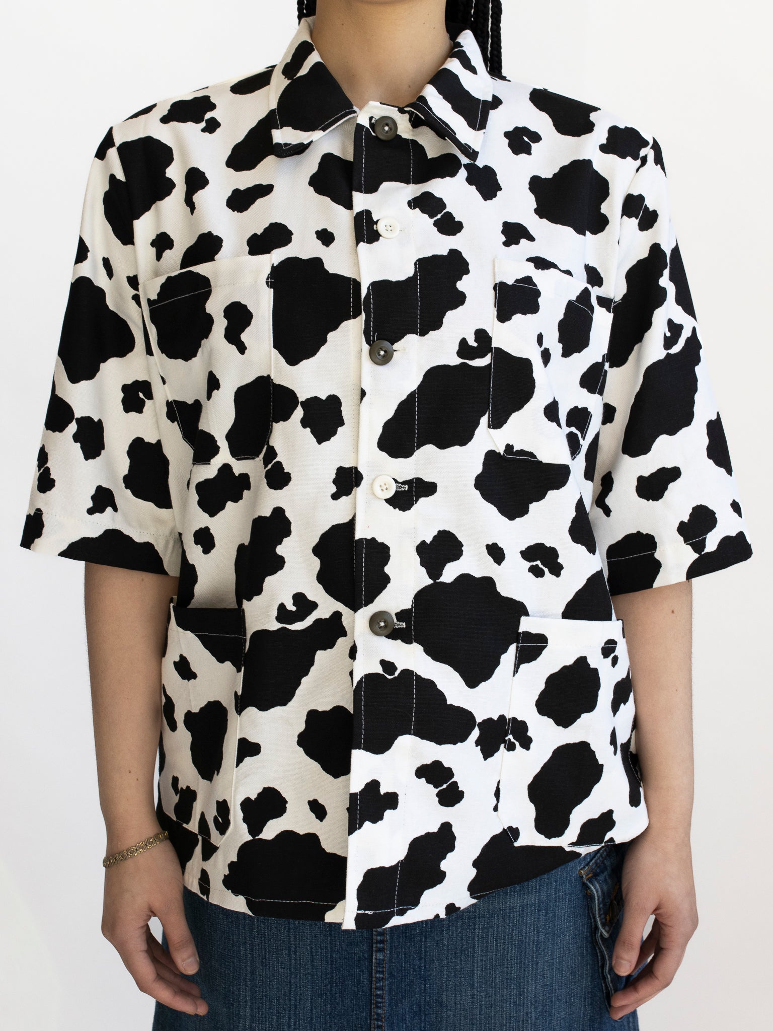 The Series - Cow Print Chore Shirt (L)
