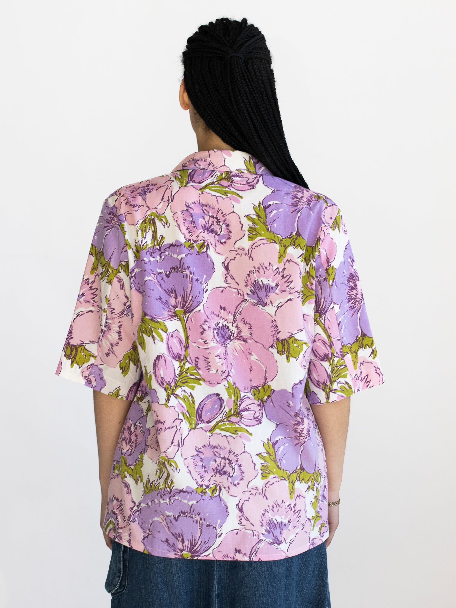 The Series - Lilac Floral Chore Shirt (L/XL)