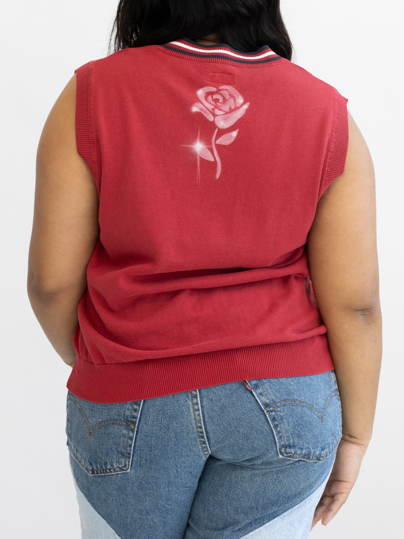 Femlord x BRZ - Red NY Sweater Vest (XL/1X)