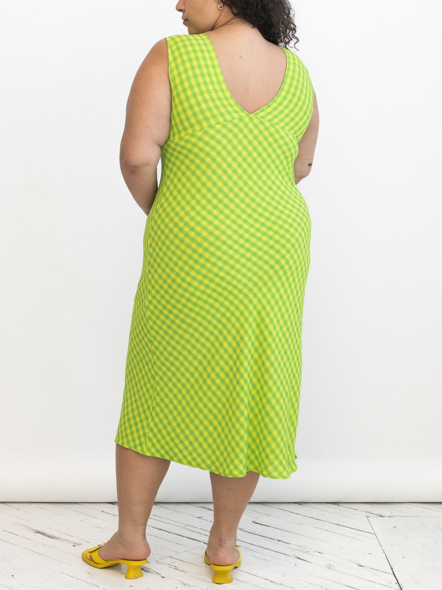 NLT - Green Gingham Dress