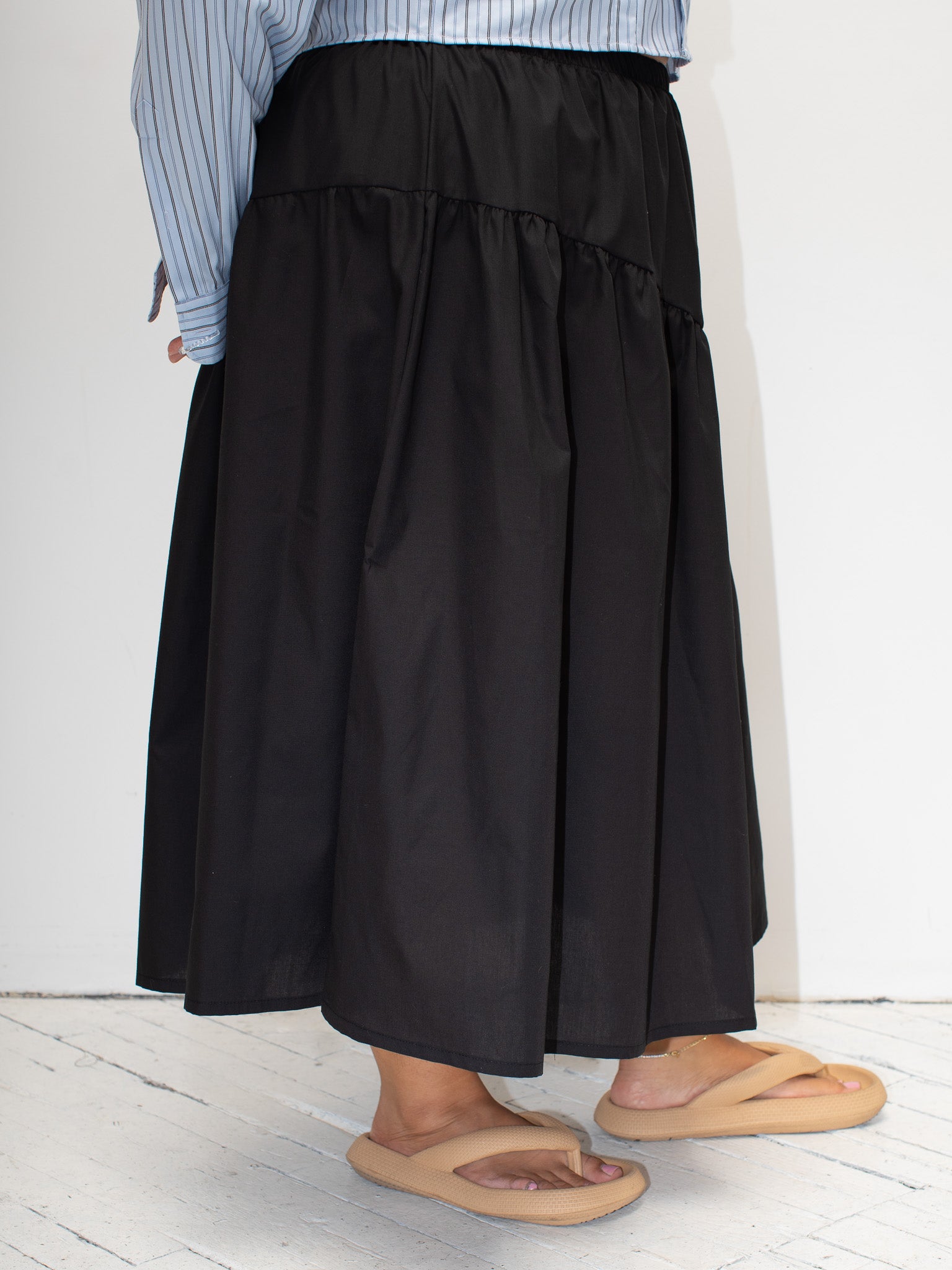 NLT - Black Danny Midi Skirt (1X-3X)