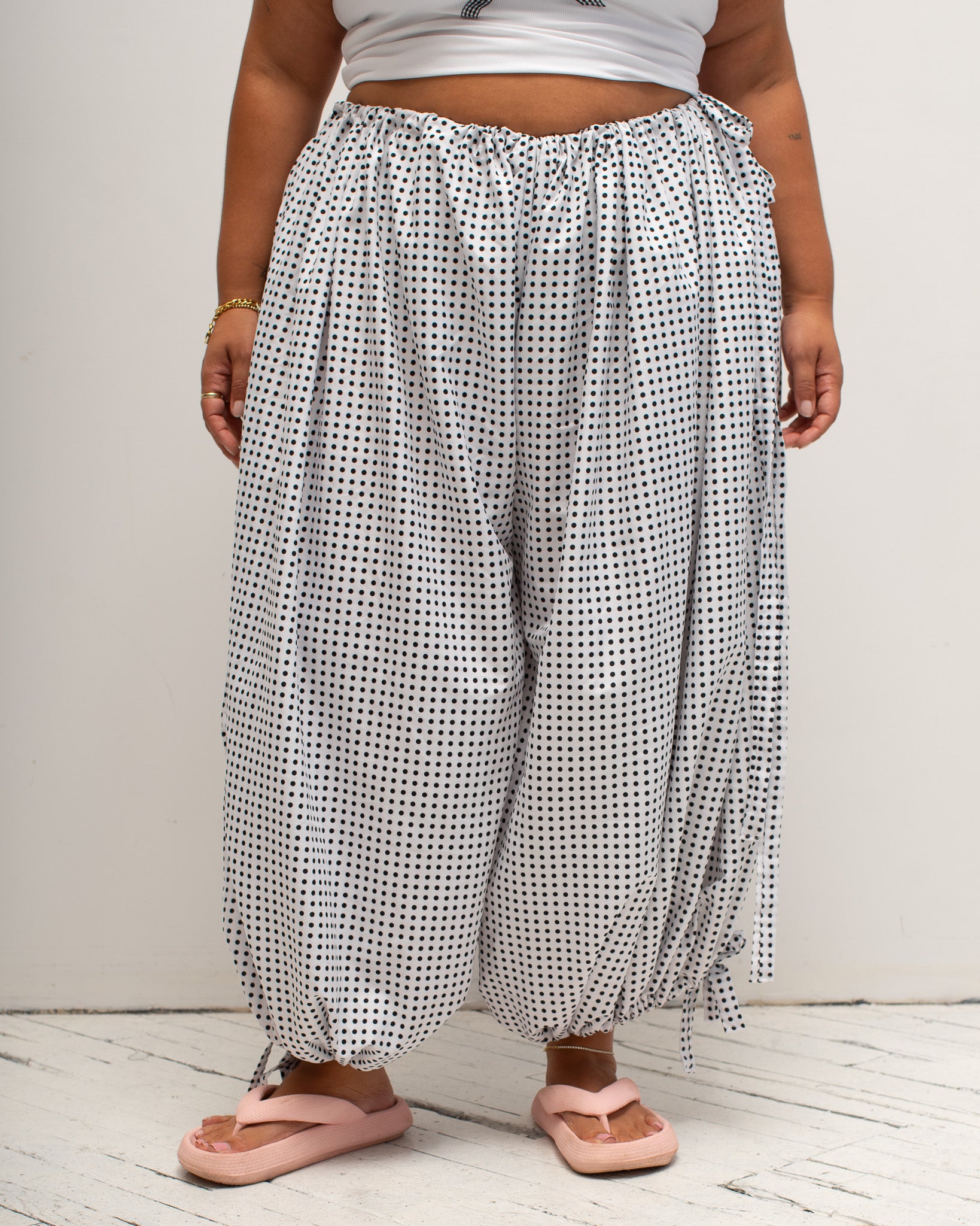 makmak - Polka Dot Bloomer Pants (S-4X)