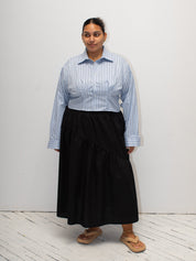 NLT - Black Danny Midi Skirt (1X-3X)