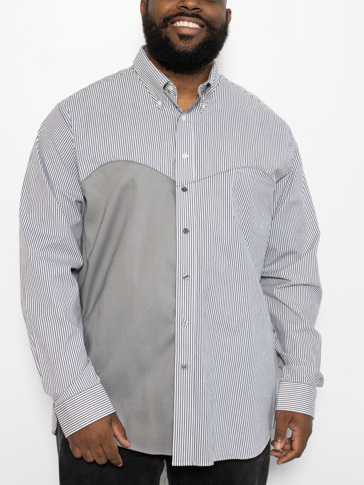 TAME - Tuxedo Button Down (1X/2X)