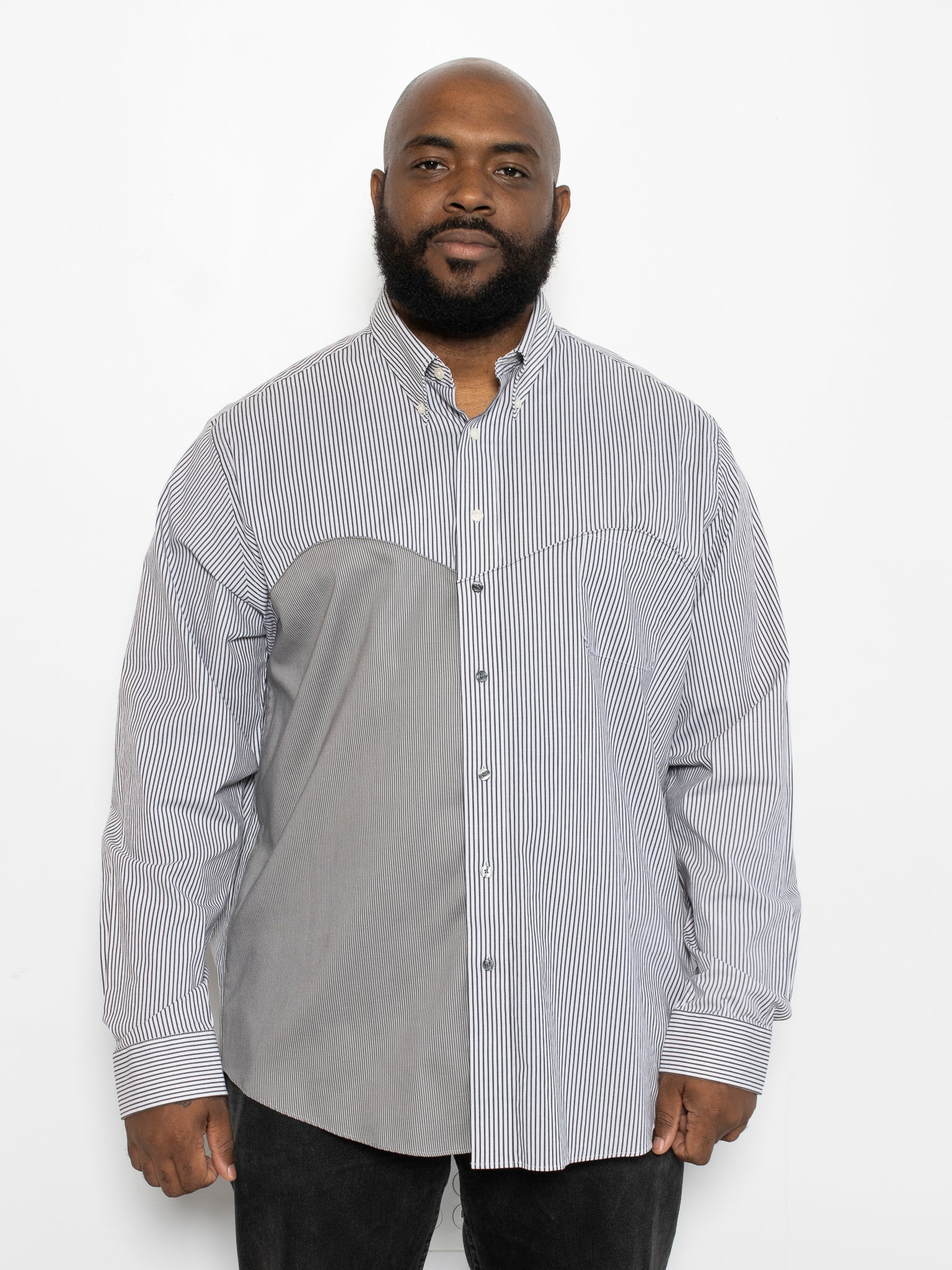 TAME - Tuxedo Button Down (1X/2X)