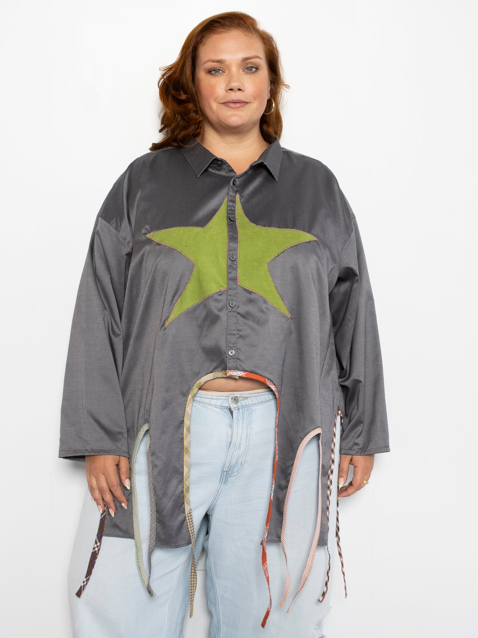 Tiberi x BRZ - Green Reworked Star Shirt (4X)