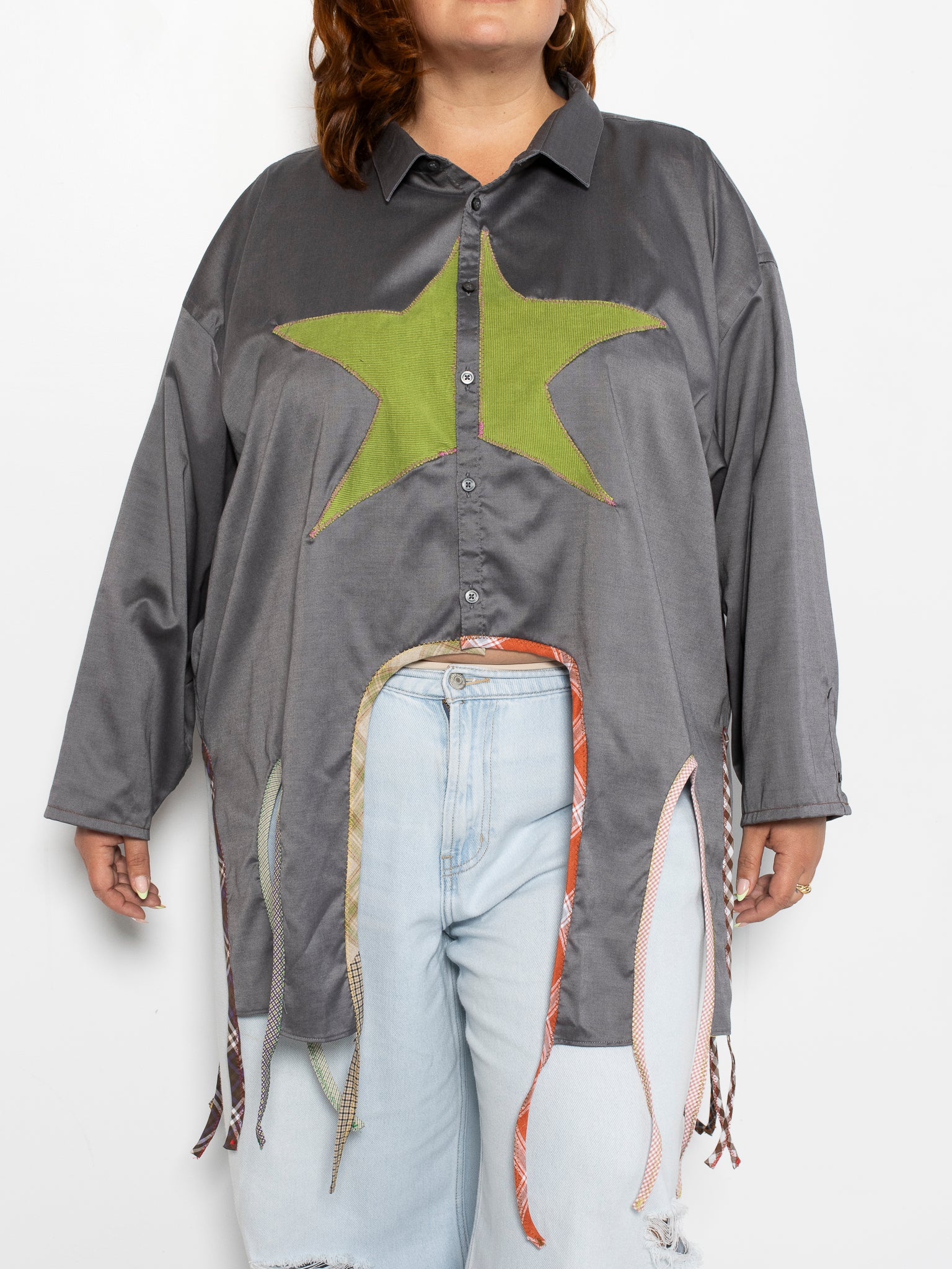 Tiberi x BRZ - Green Reworked Star Shirt (4X)