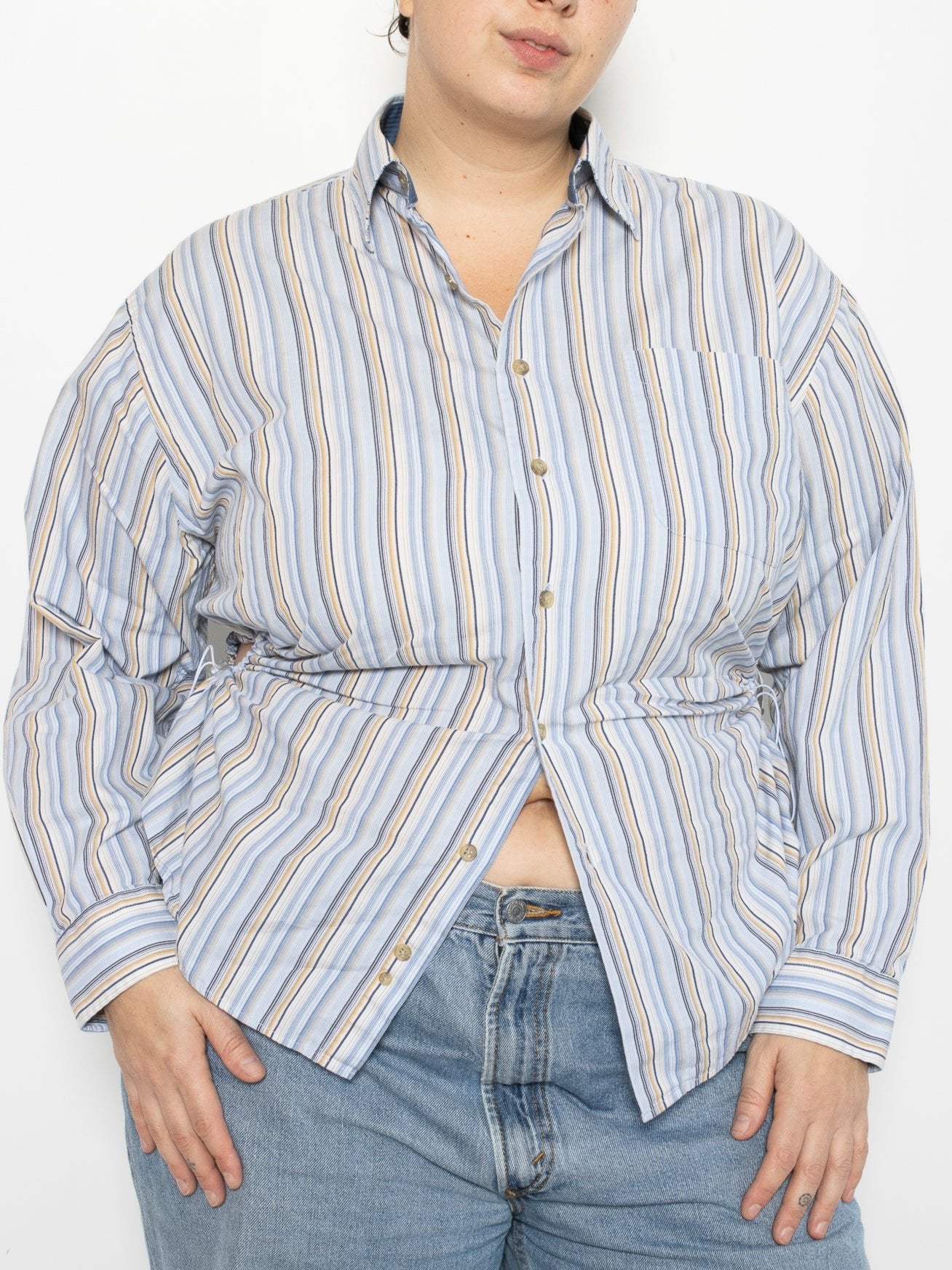 Nena Hansen - Striped Bungee Shirt (1X)