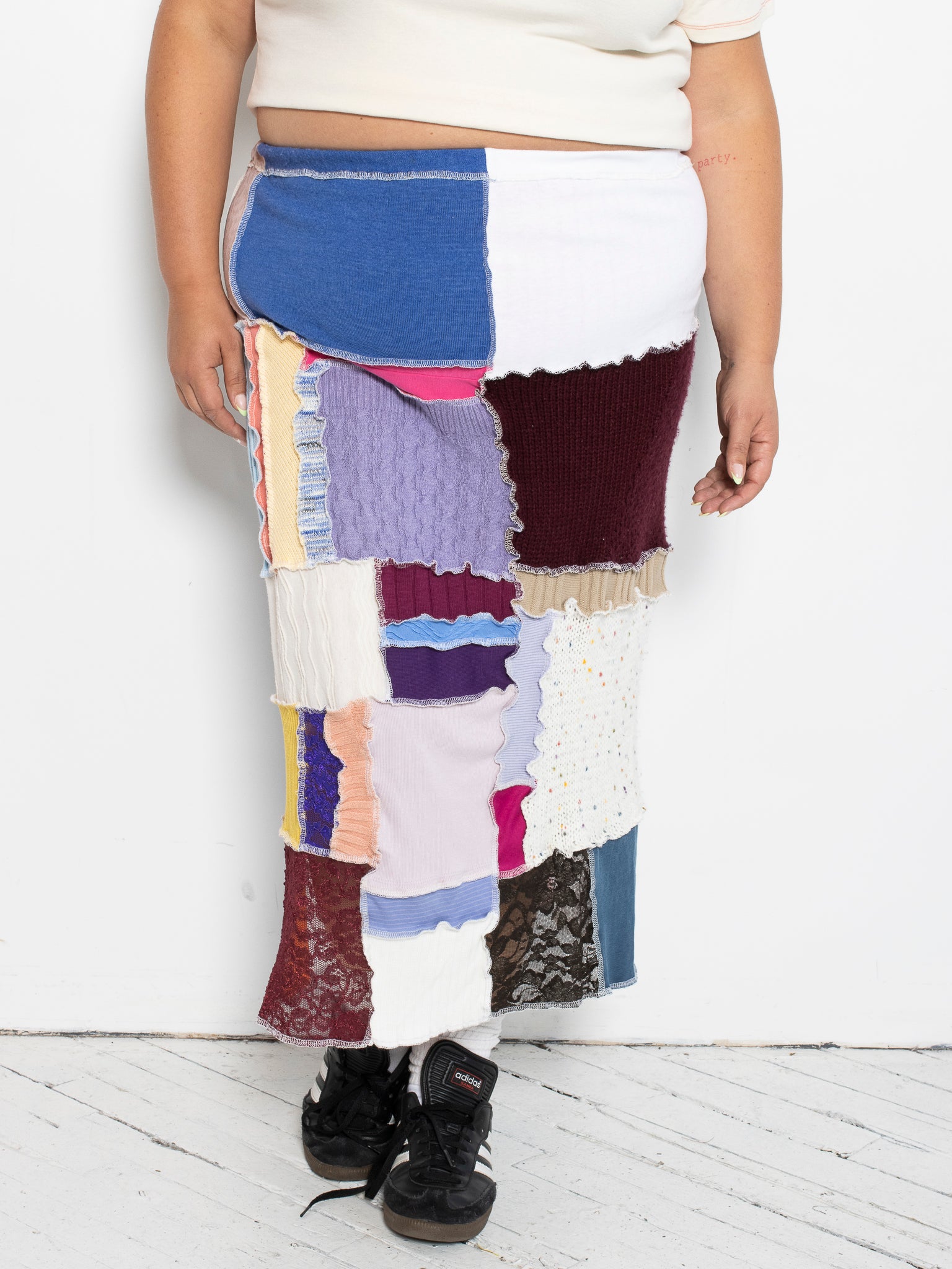 FiOT - Purple Patchwork Skirt (1X-3X)