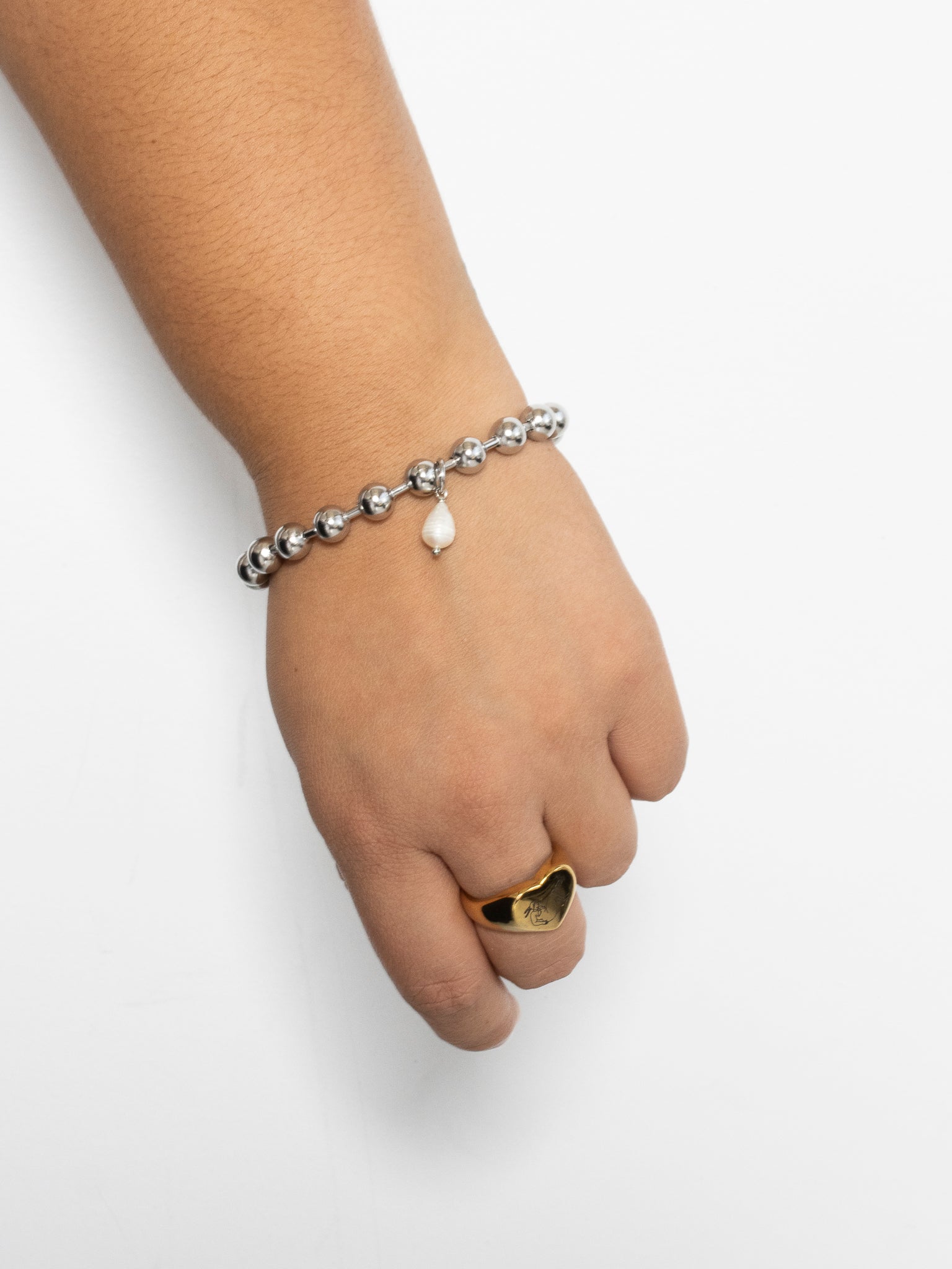 Shop Journal - Freshwater Pearl Ball Chain Bracelet