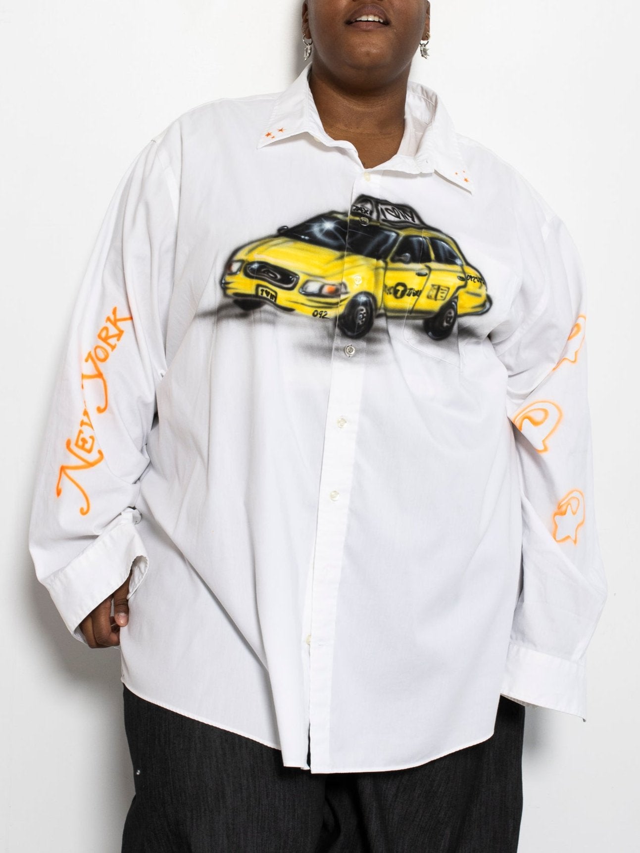 Femlord x BRZ - Yellow Taxi Shirt White (4X)