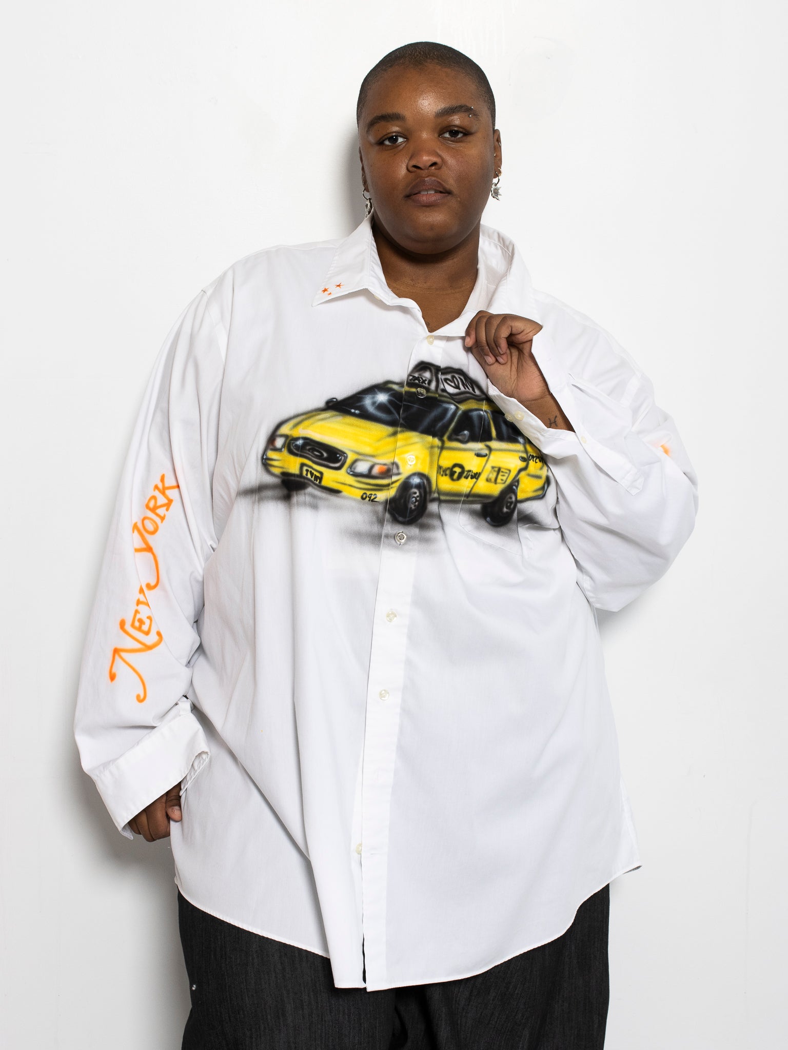 Femlord x BRZ - Yellow Taxi Shirt White (4X)