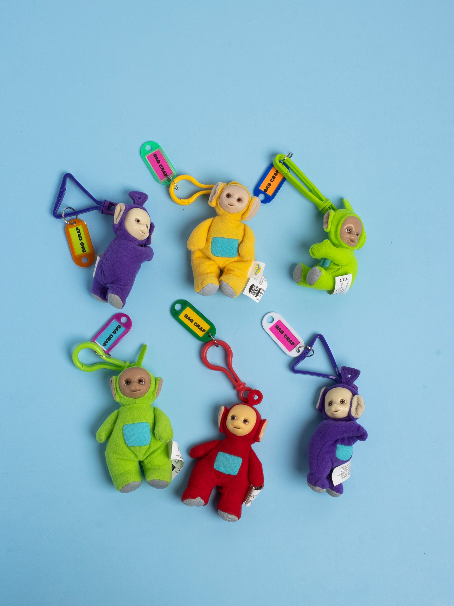 Bag Crap - Vintage 1999 Teletubbies Plush Bag Charms