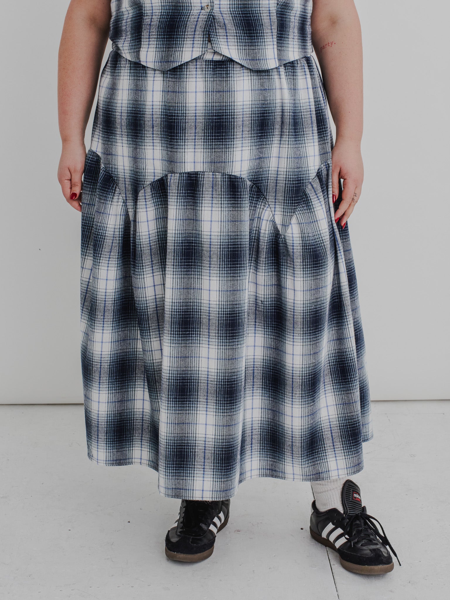 NLT - Blue Plaid Skirt