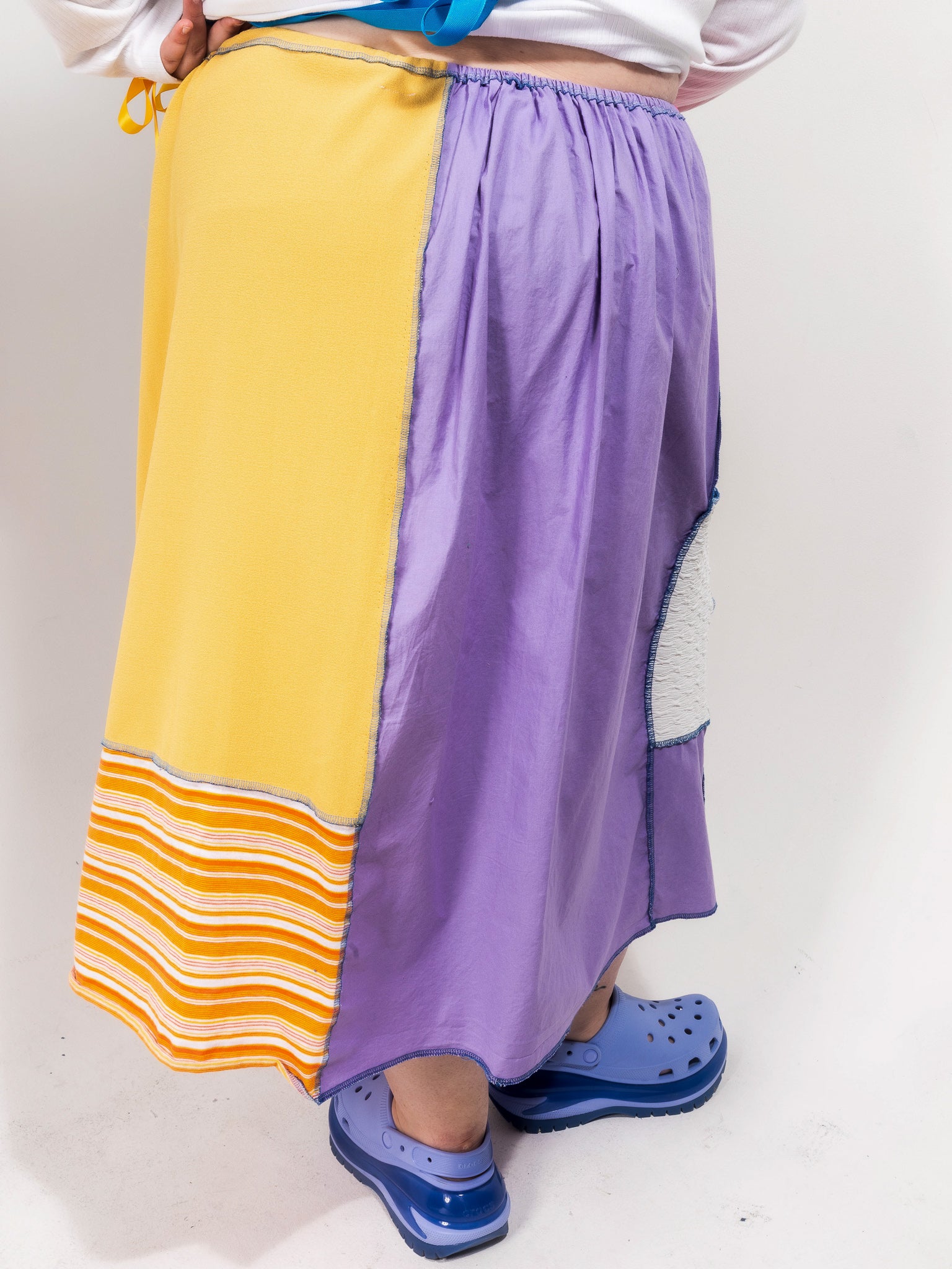 FiOT - Yellow Patchwork Maxi Skirt