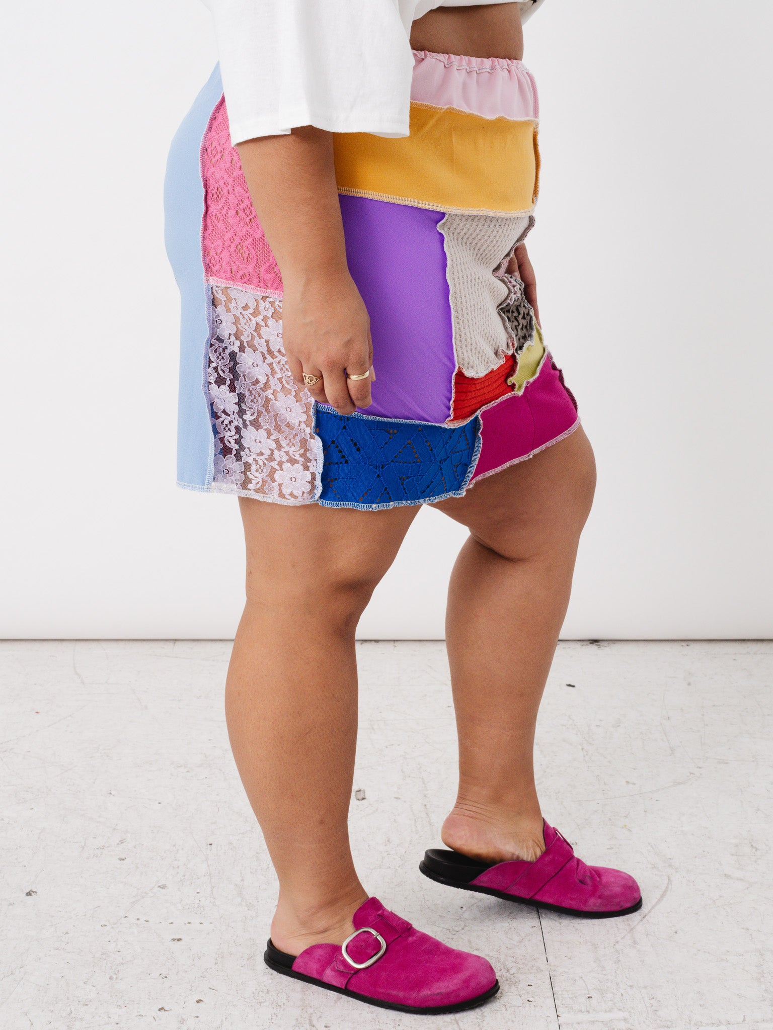 FiOT - Rainbow Patchwork Mini Skirt