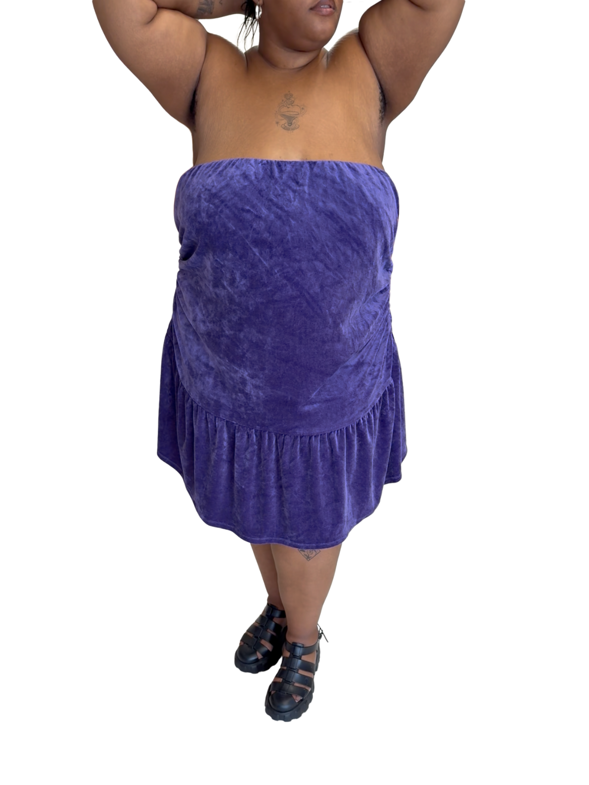 RTTS - Velour Bernie Twist Dress (4X)
