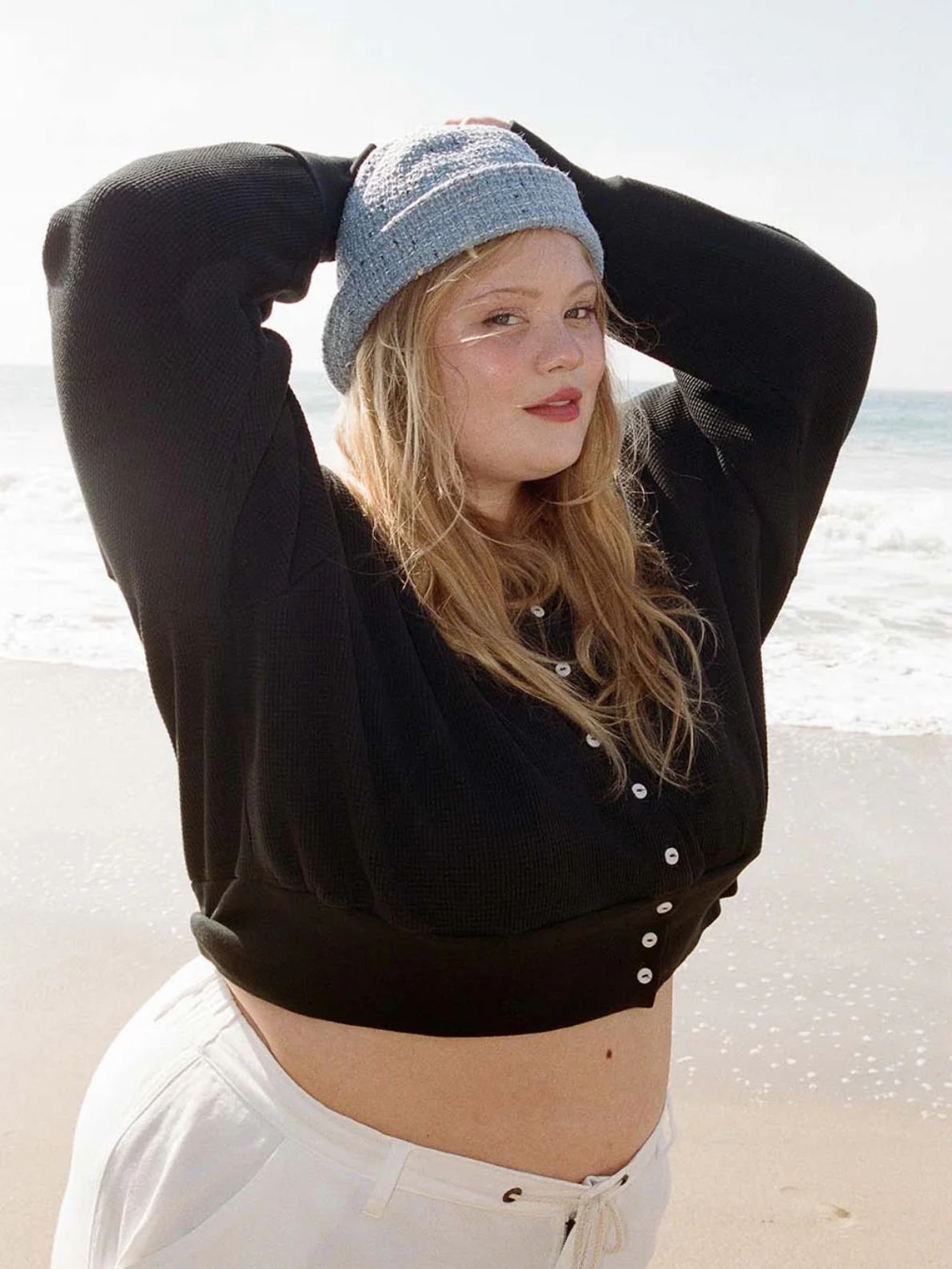 Noble - Ash Waffle Sailor Cardigan (XL-3X)