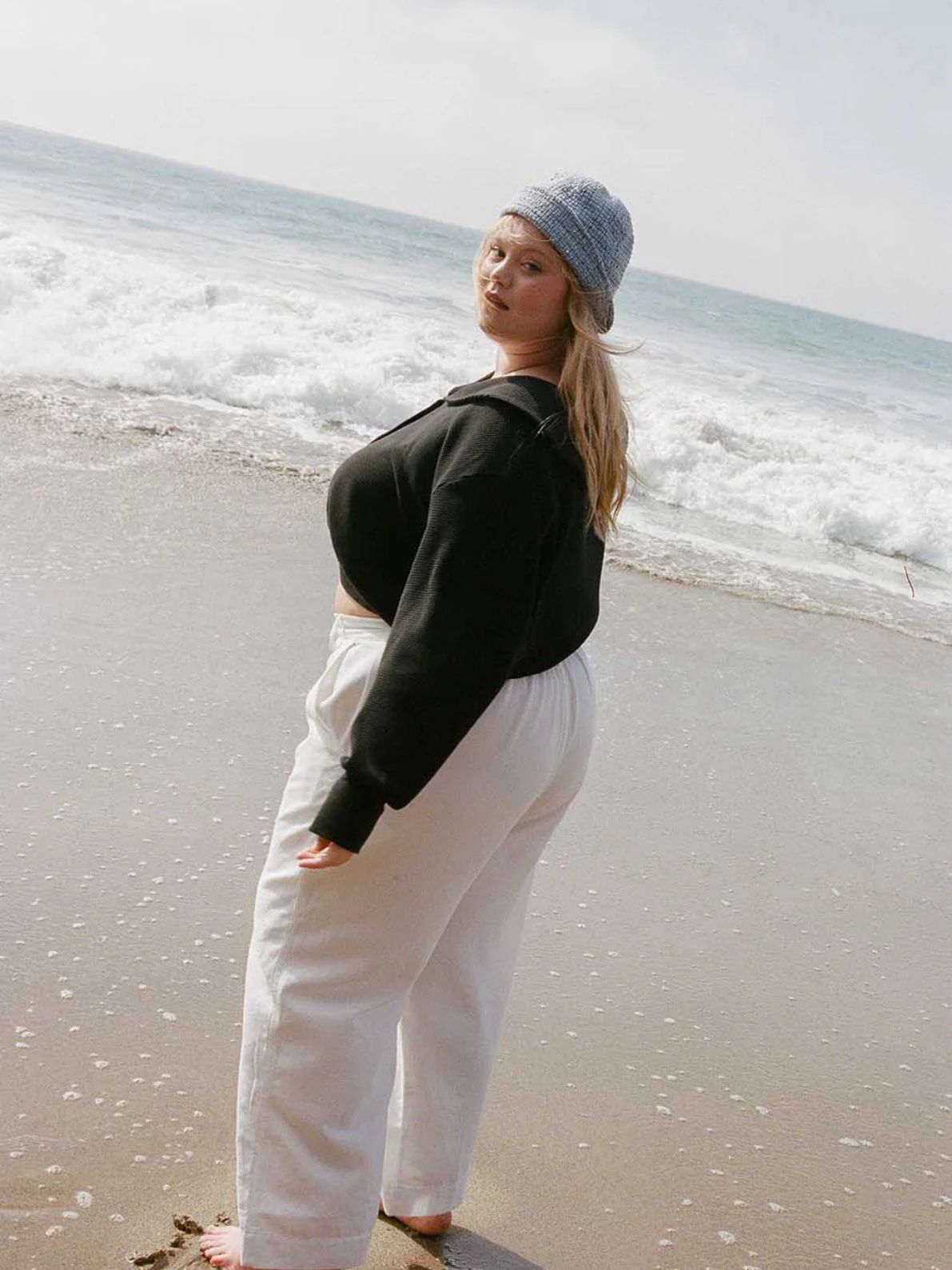 Noble - Ash Waffle Sailor Cardigan (XL-3X)