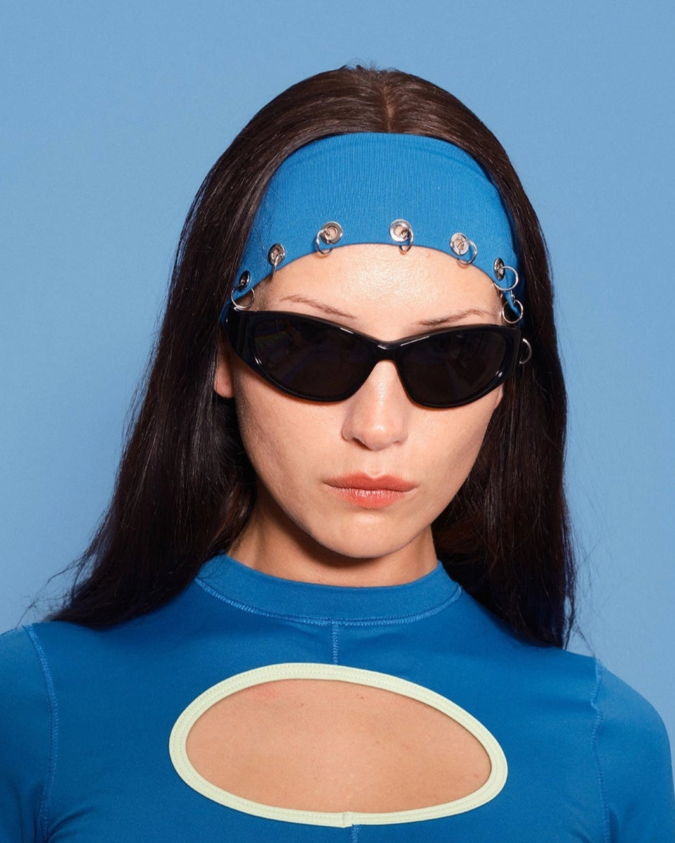 KKCo - Pierced Headband in Lagoon