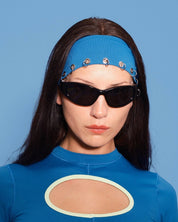 KKCo - Pierced Headband in Lagoon