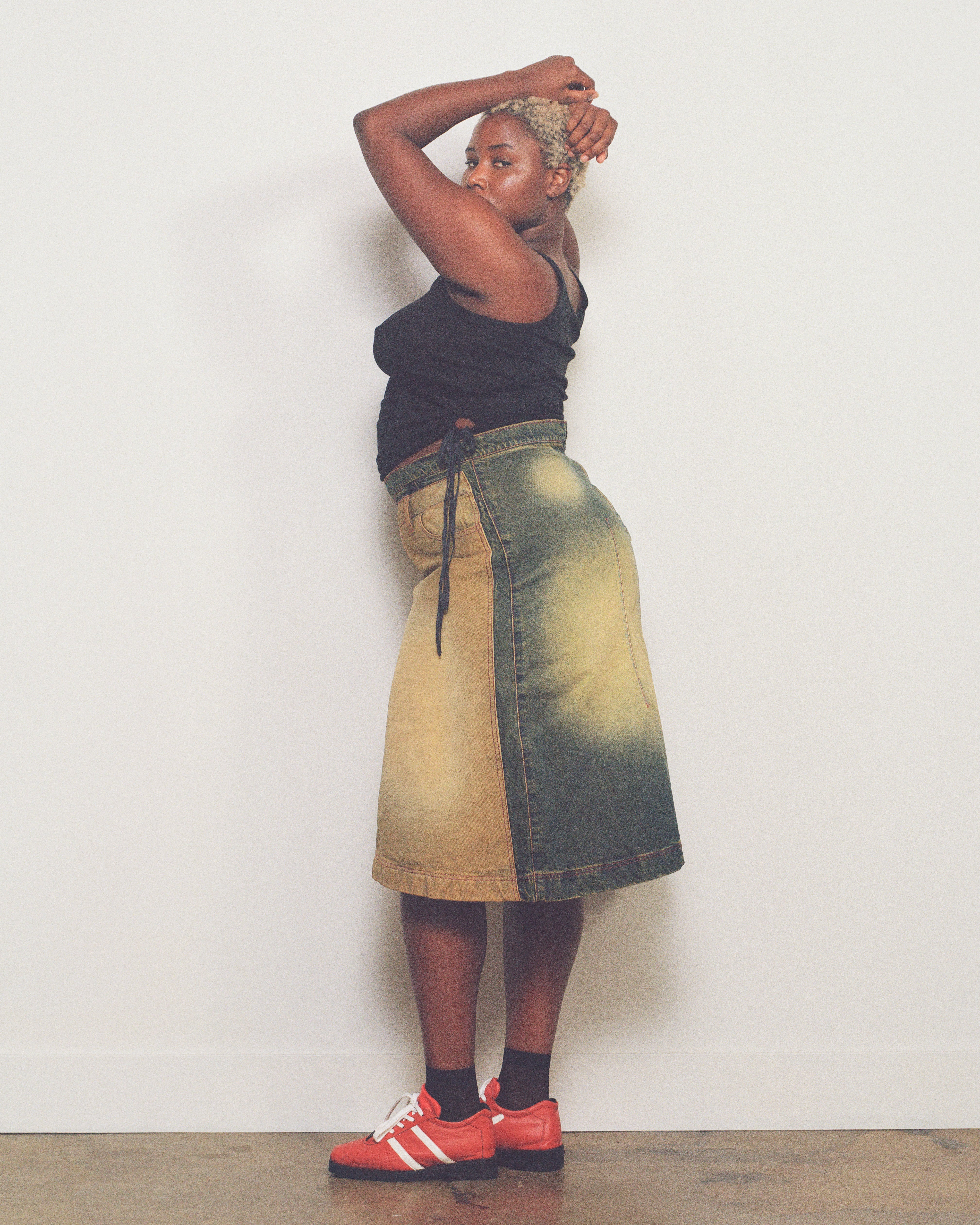 Leblanc Studios - Denim Skirt (Sizes L-3X)