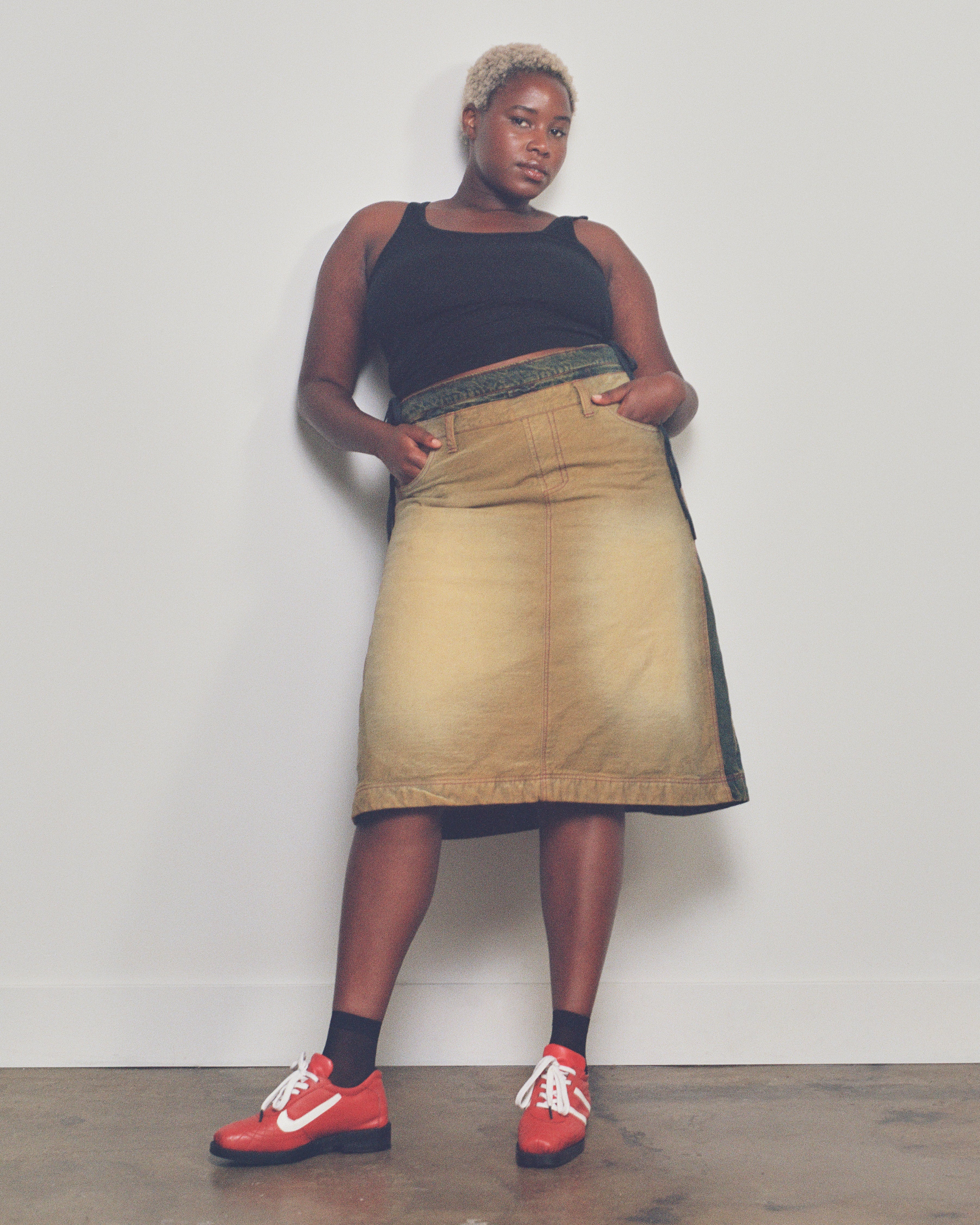 Leblanc Studios - Denim Skirt (Sizes L-3X)