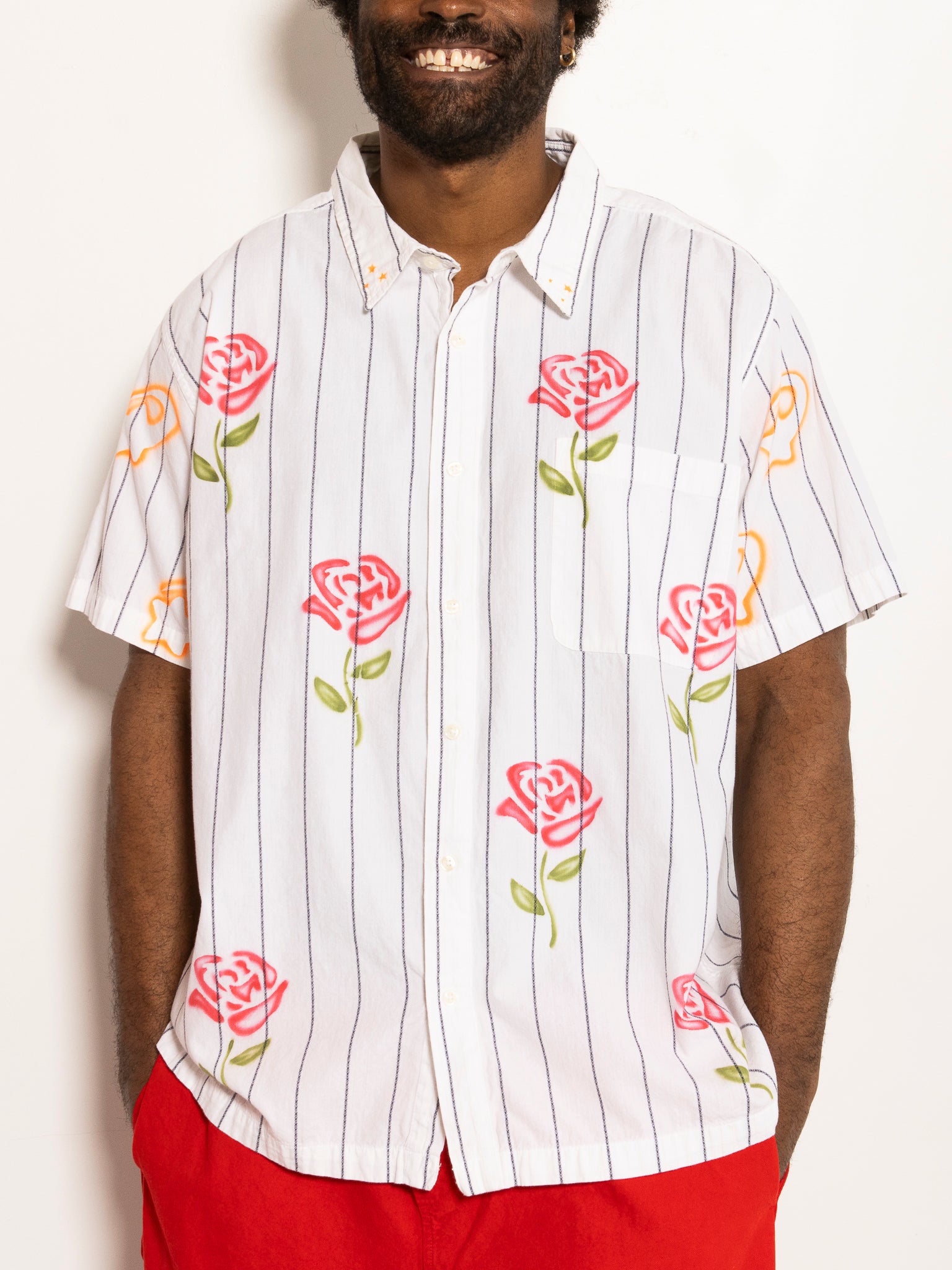 Femlord x BRZ - Valentine's Rose Short Sleeve Shirt (XL/1X)