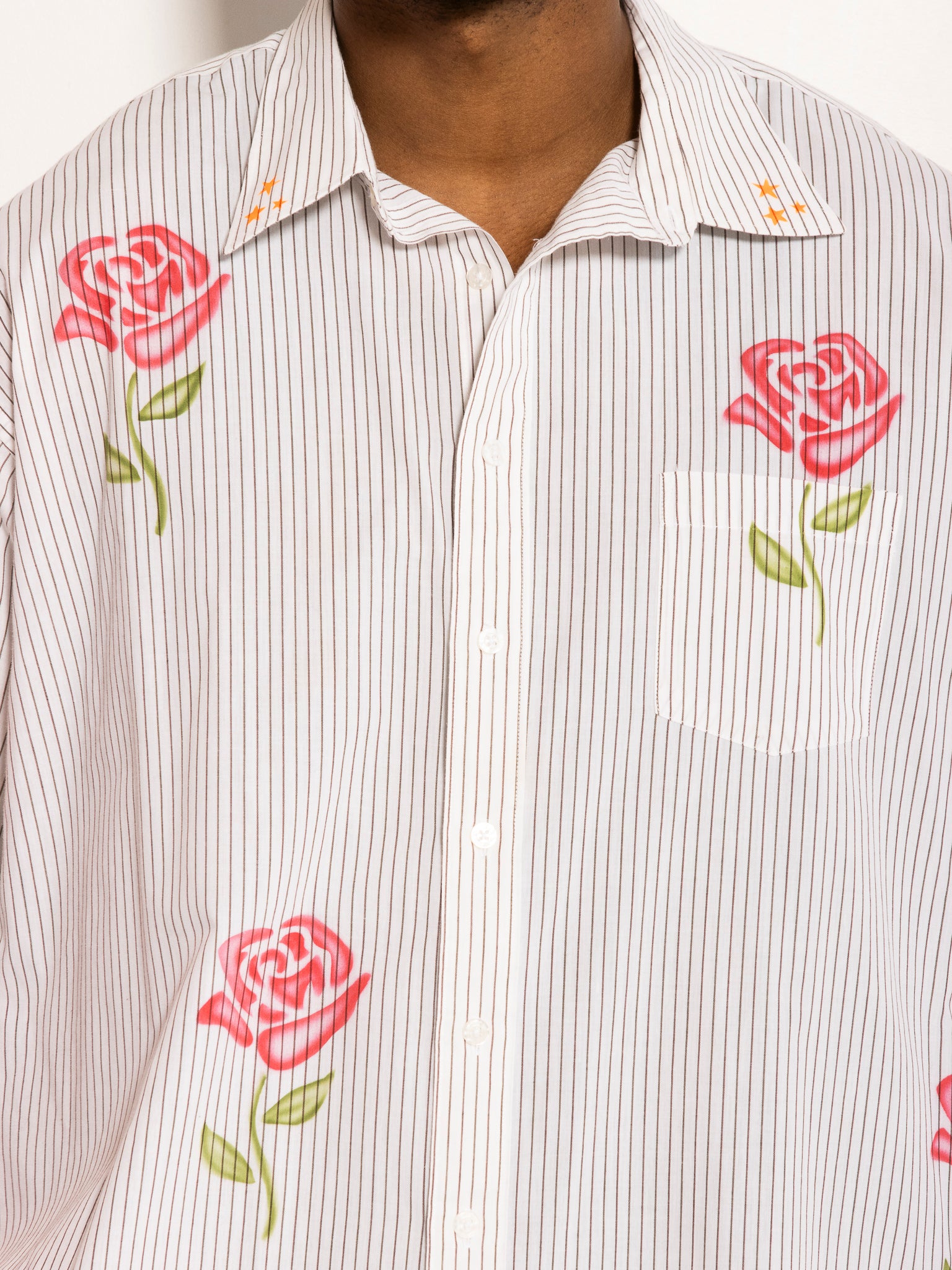 Femlord x BRZ - Valentine's Stripe Rose Shirt (1X)