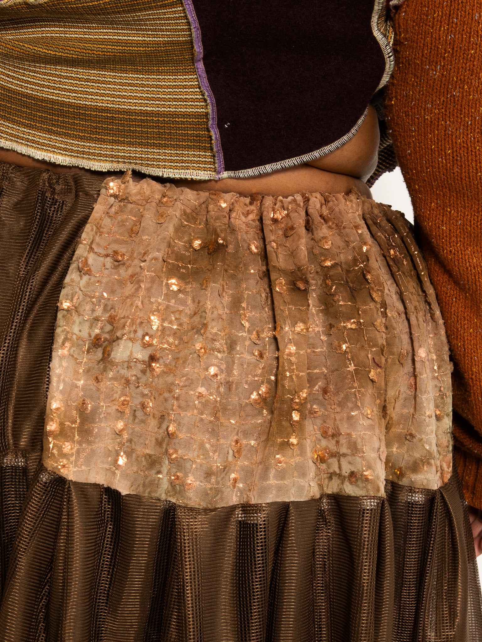 makmak - Brown Asymmetric Skirt (S-5X)