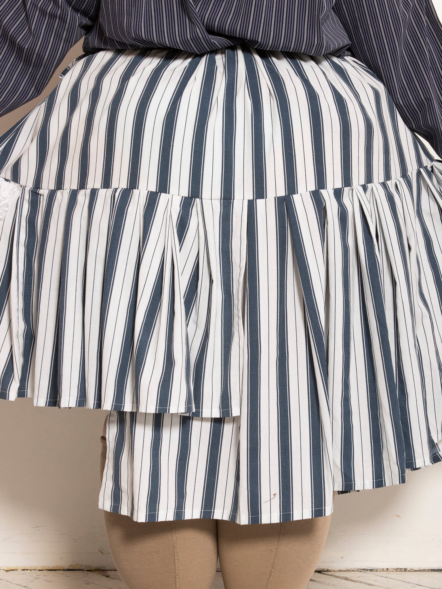 makmak - Striped Asymmetrical Skirt (S-5X)