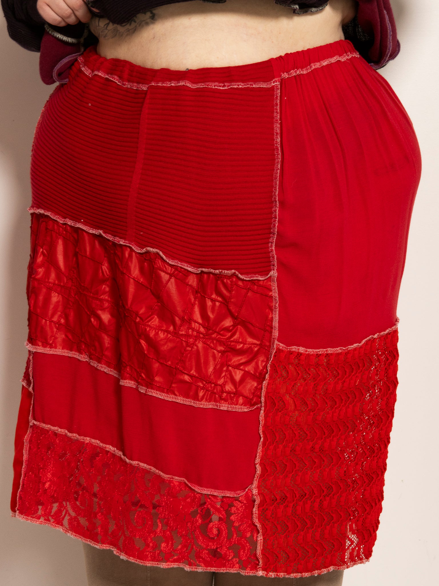 FiOT - Red Patchwork Skirt (3X-5X)