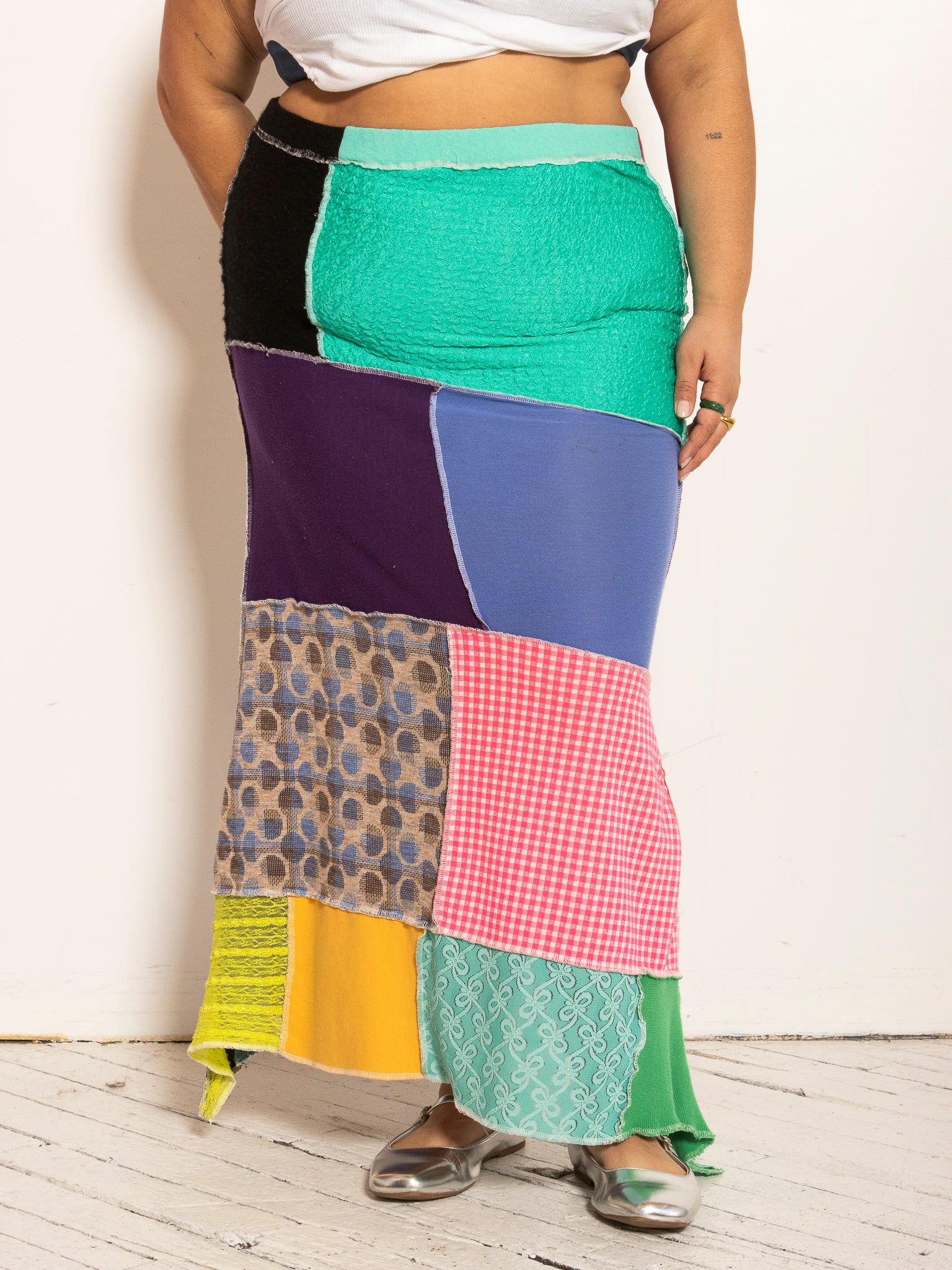 FiOT - Vibrant Patchwork Mermaid Skirt (XL-3X)