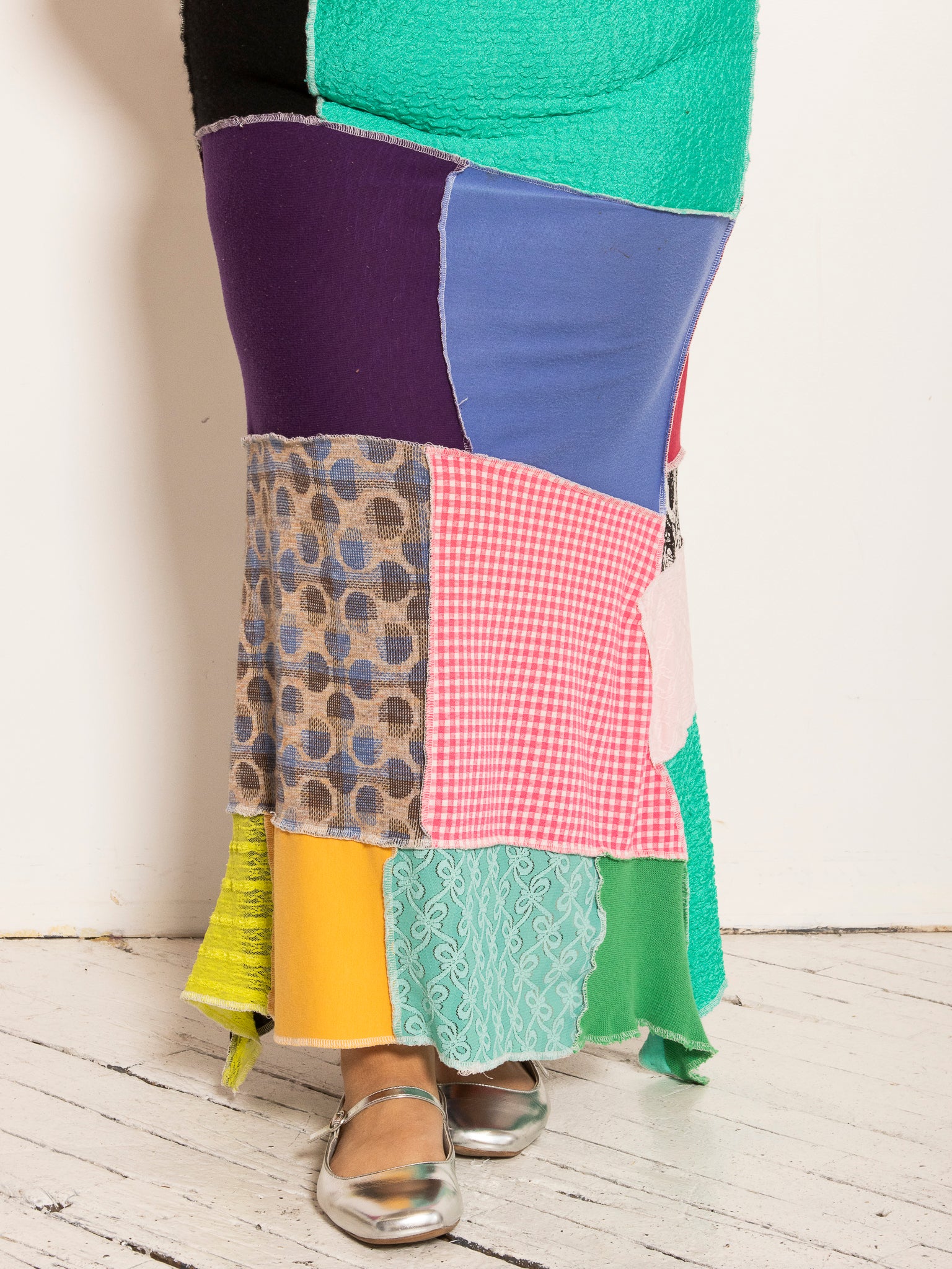 FiOT - Vibrant Patchwork Mermaid Skirt (XL-3X)