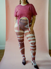 Shop Journal - Plum Wine Tie Dye Tights