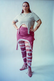 Shop Journal - Plum Wine Tie Dye Tights