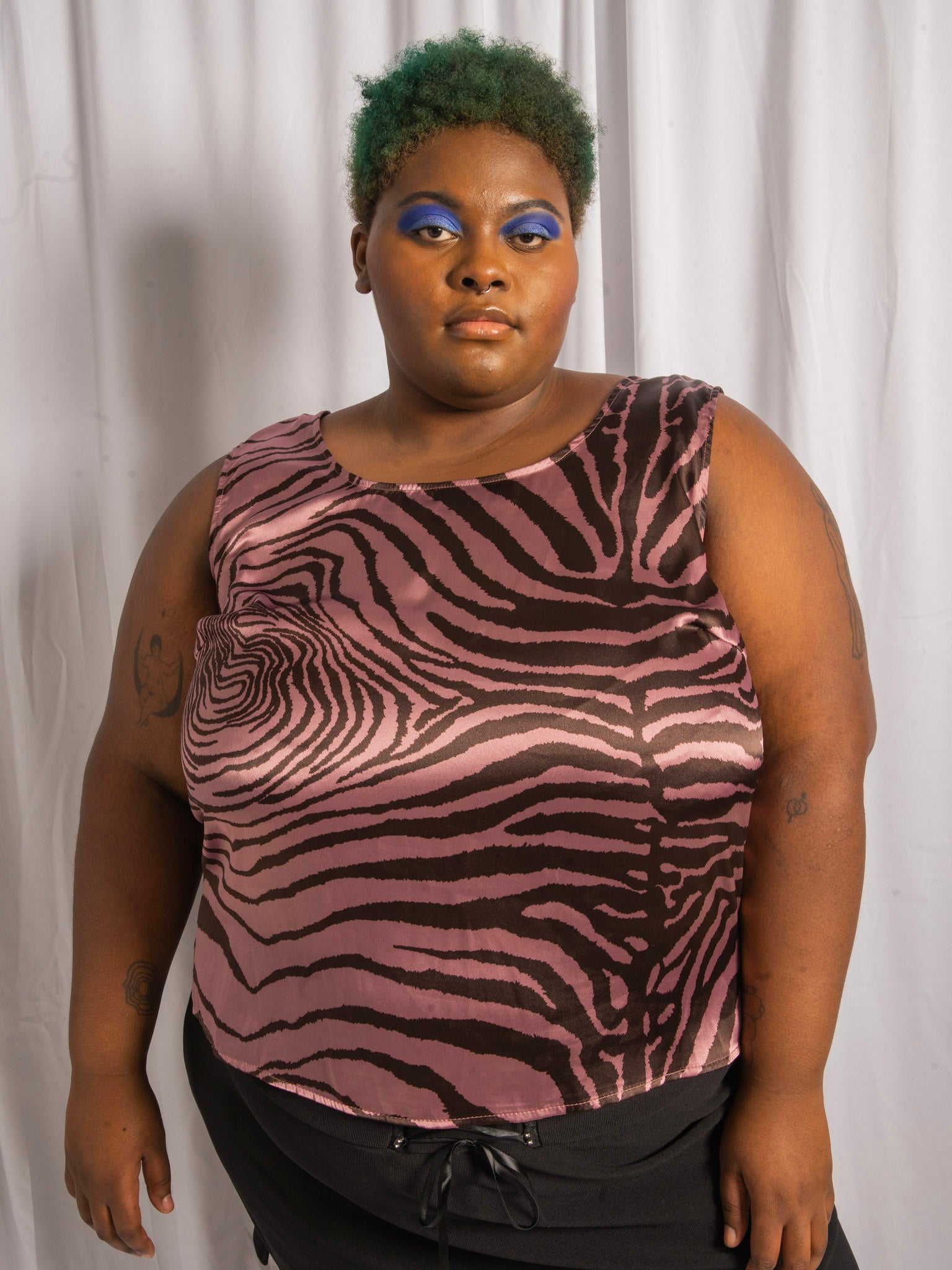 Vintage Pink Zebra Tank