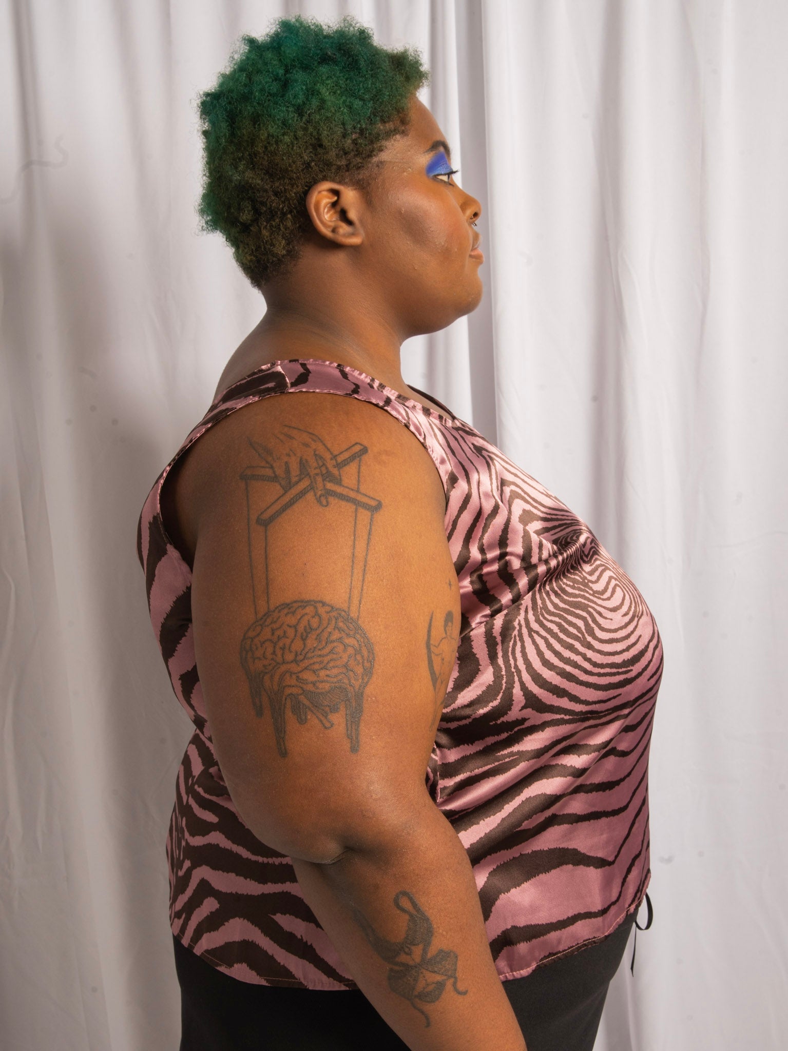 Vintage Pink Zebra Tank