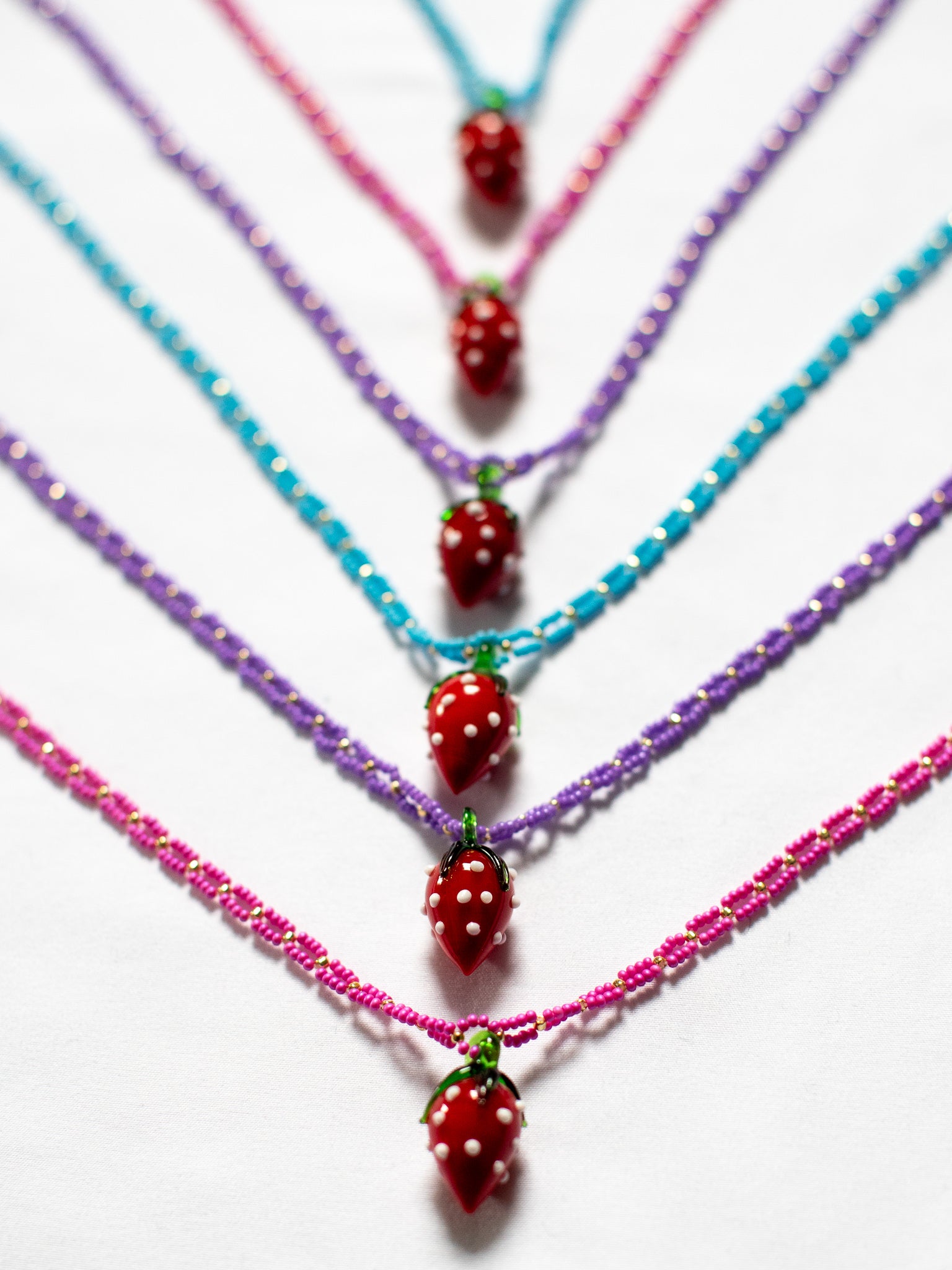 NPOMME x BRZ - Beaded Glass Berry Necklace