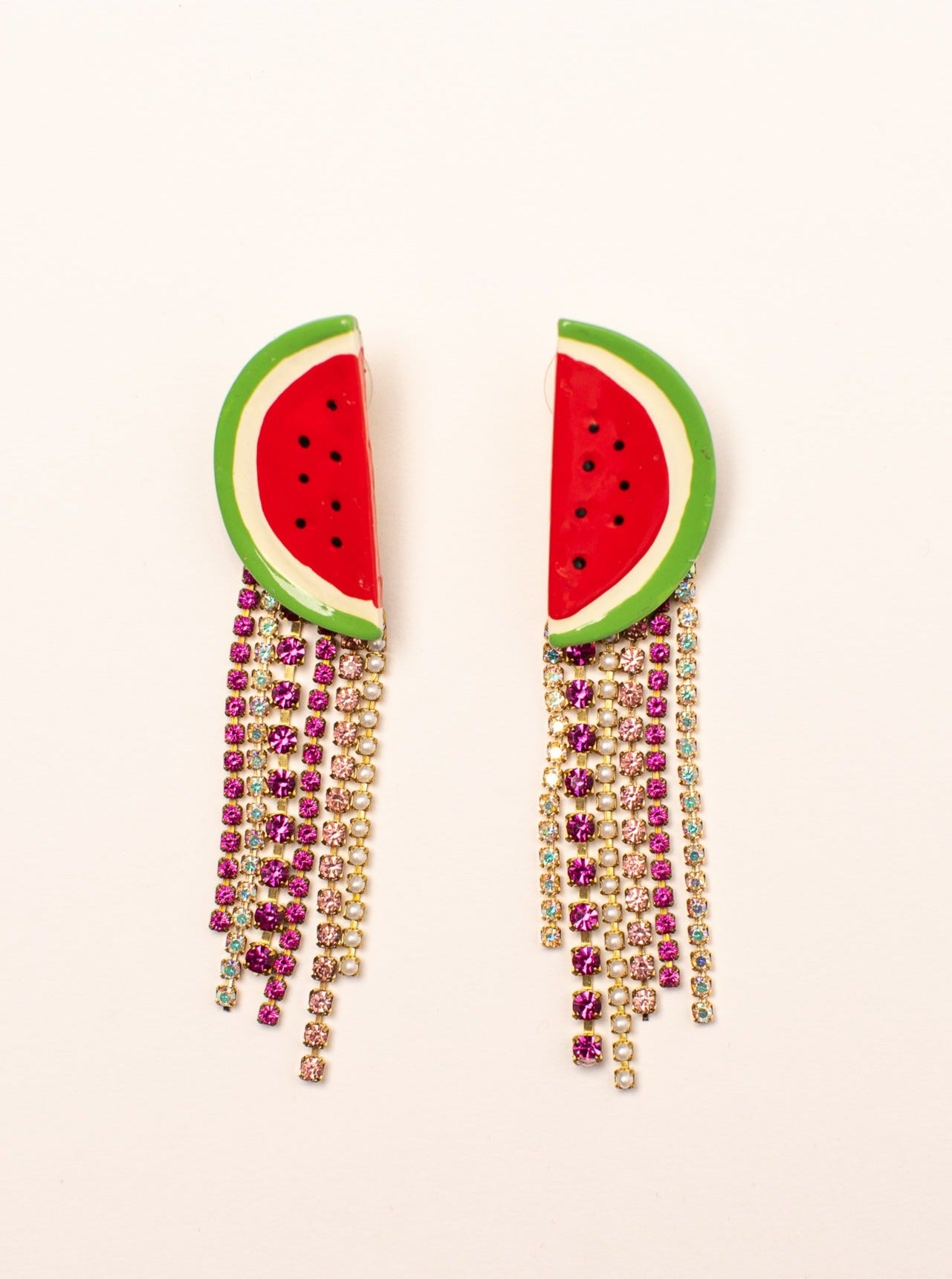 HTT x BRZ - Pink Watermelon Earrings