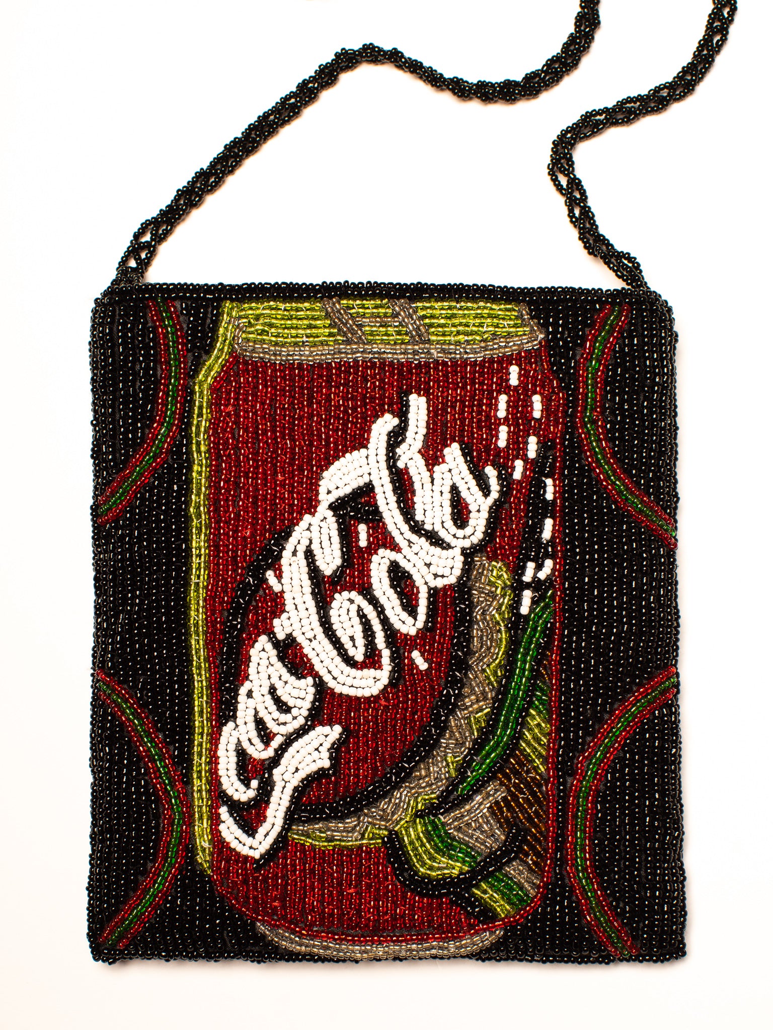 Vintage Beaded Crossbody Coca Cola Bag