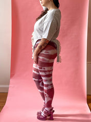 Shop Journal - Plum Wine Tie Dye Tights