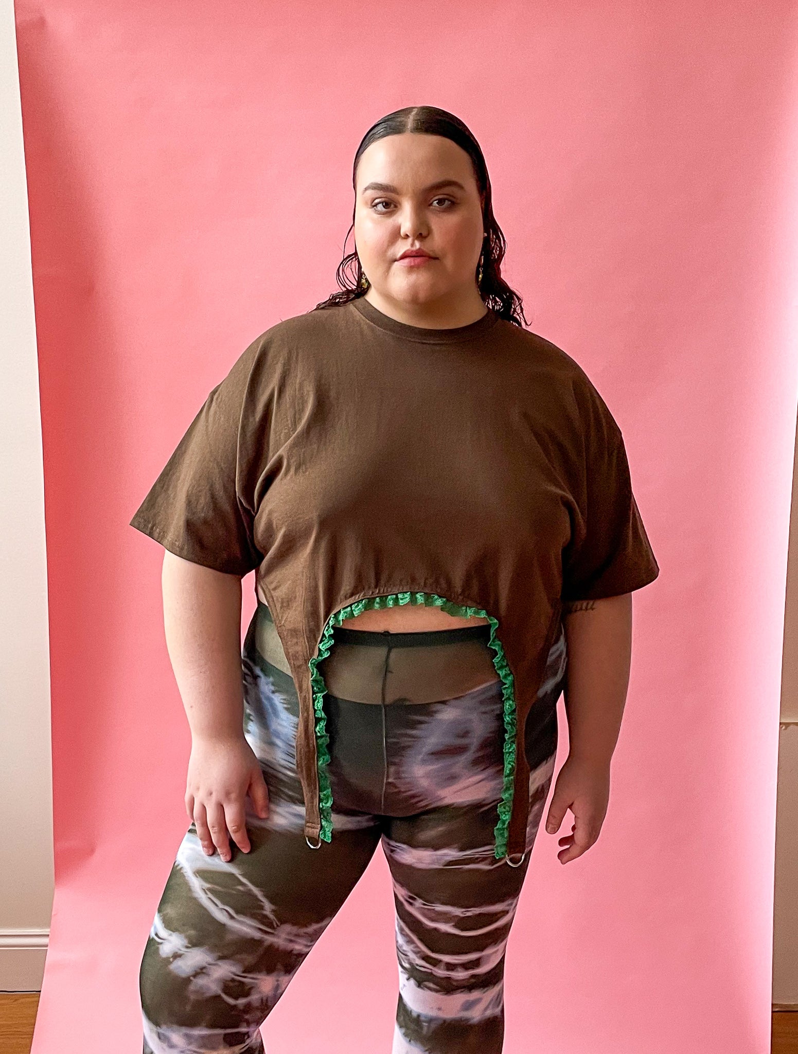 Shop Journal - Black Grass Tie Dye Tights