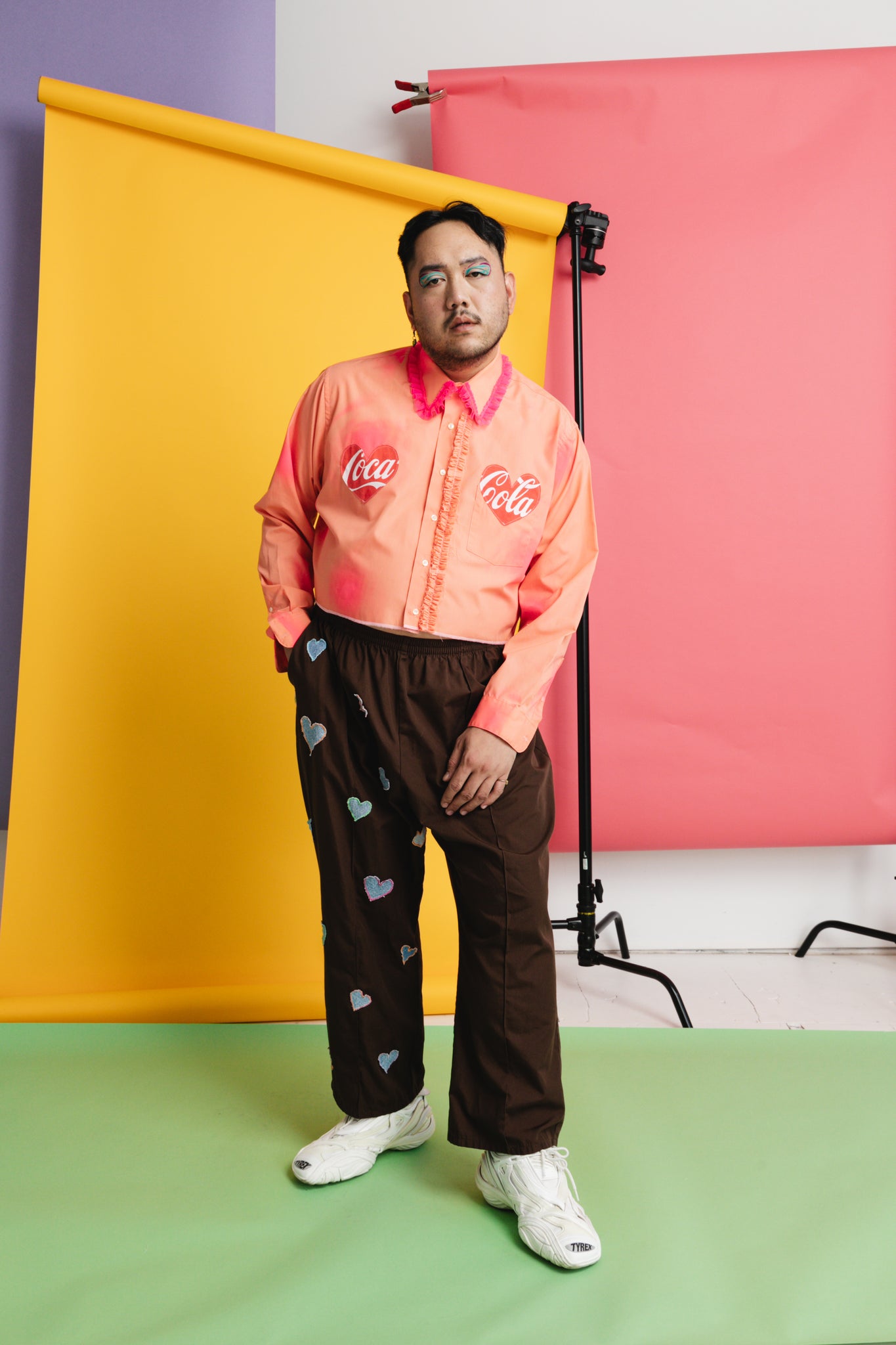 DR x BRZ - Coca-Cola Ruffle Button Down