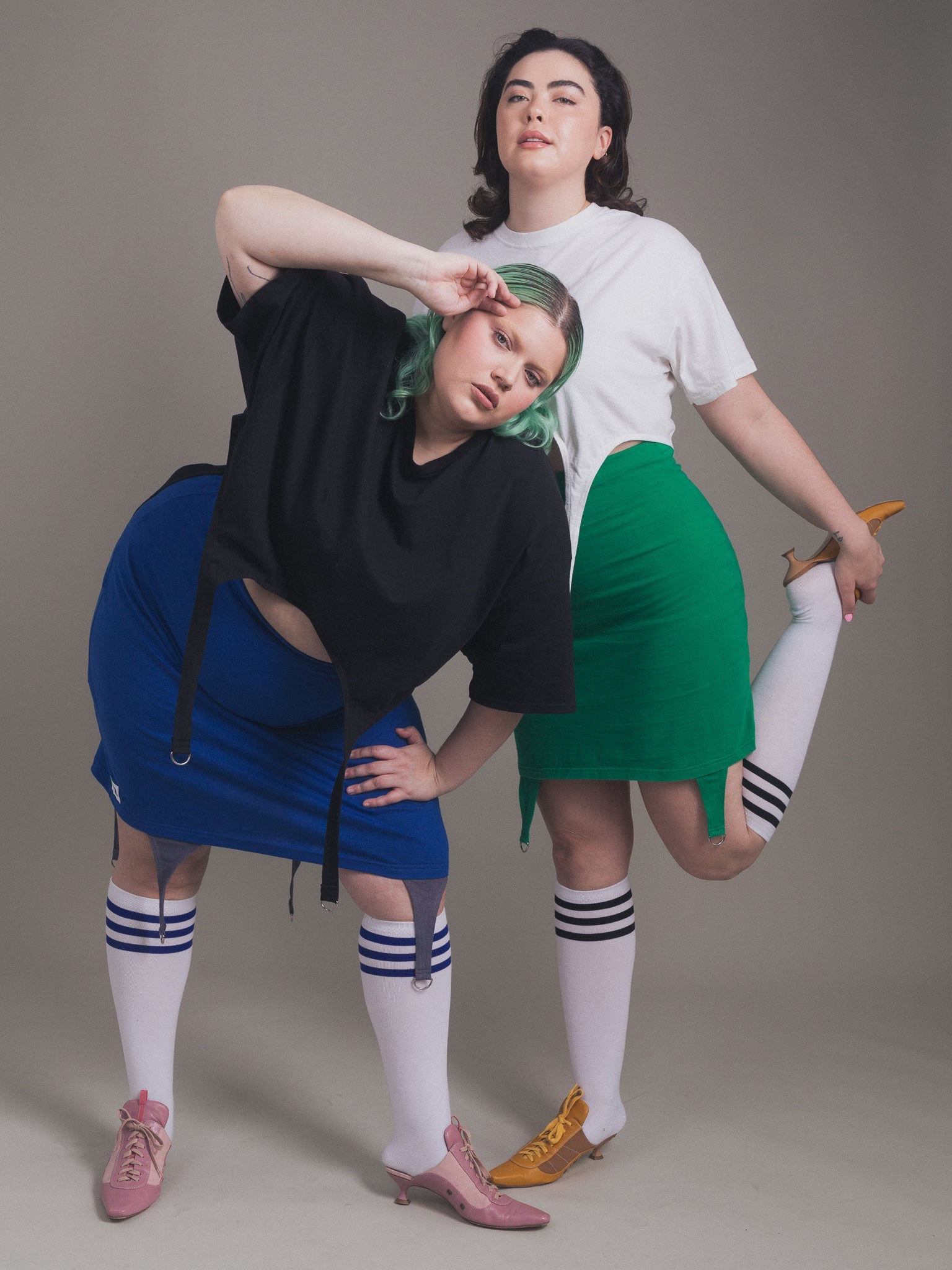 Shop Journal x BRZ - Green Garter Skirt